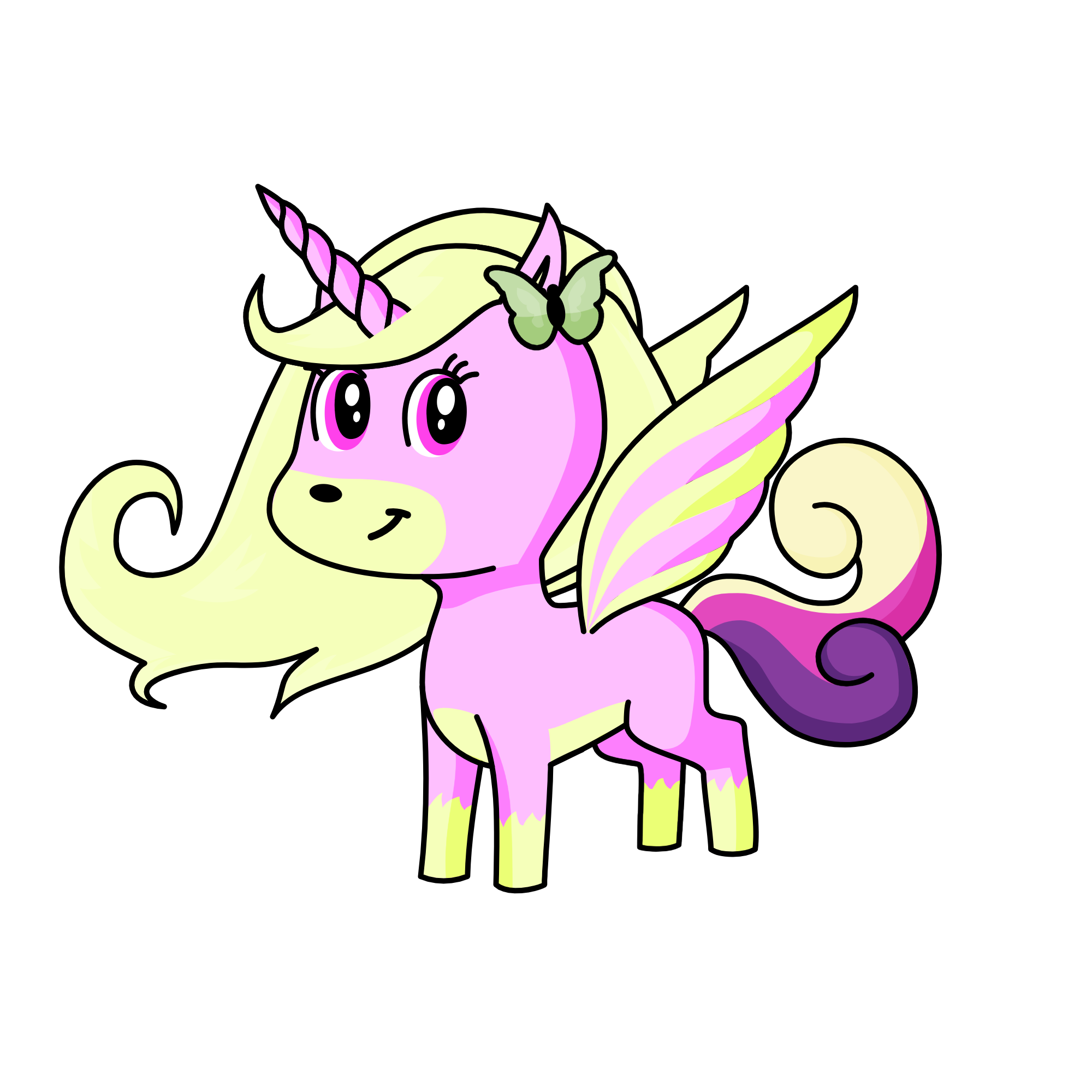 creamy strawberry, the unicorn