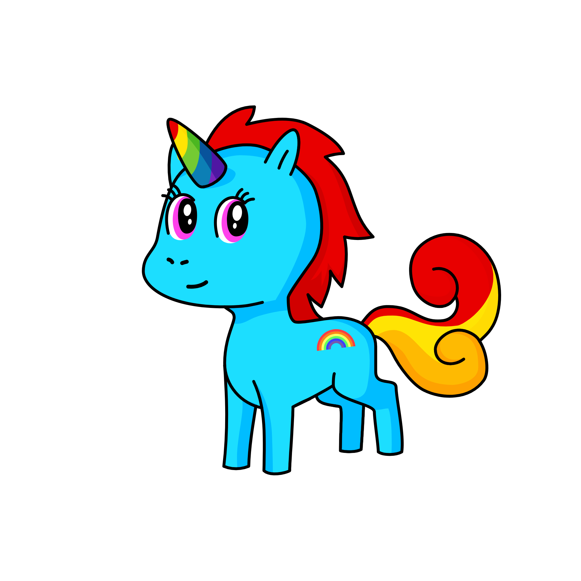 Rainbow-dash🌈⚡, the unicorn