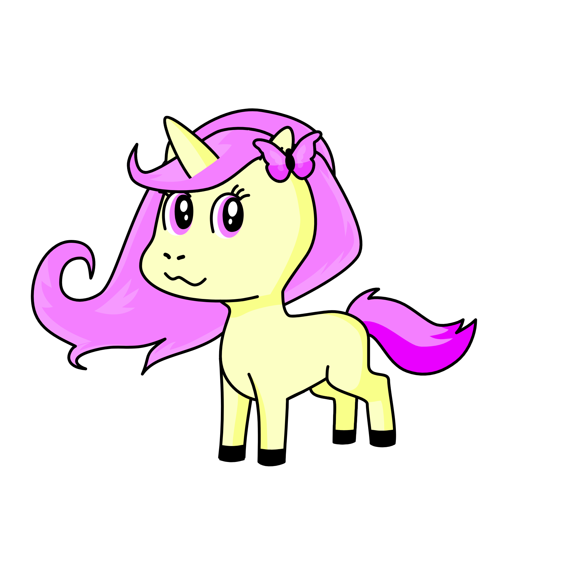 Fluttershy, the unicorn