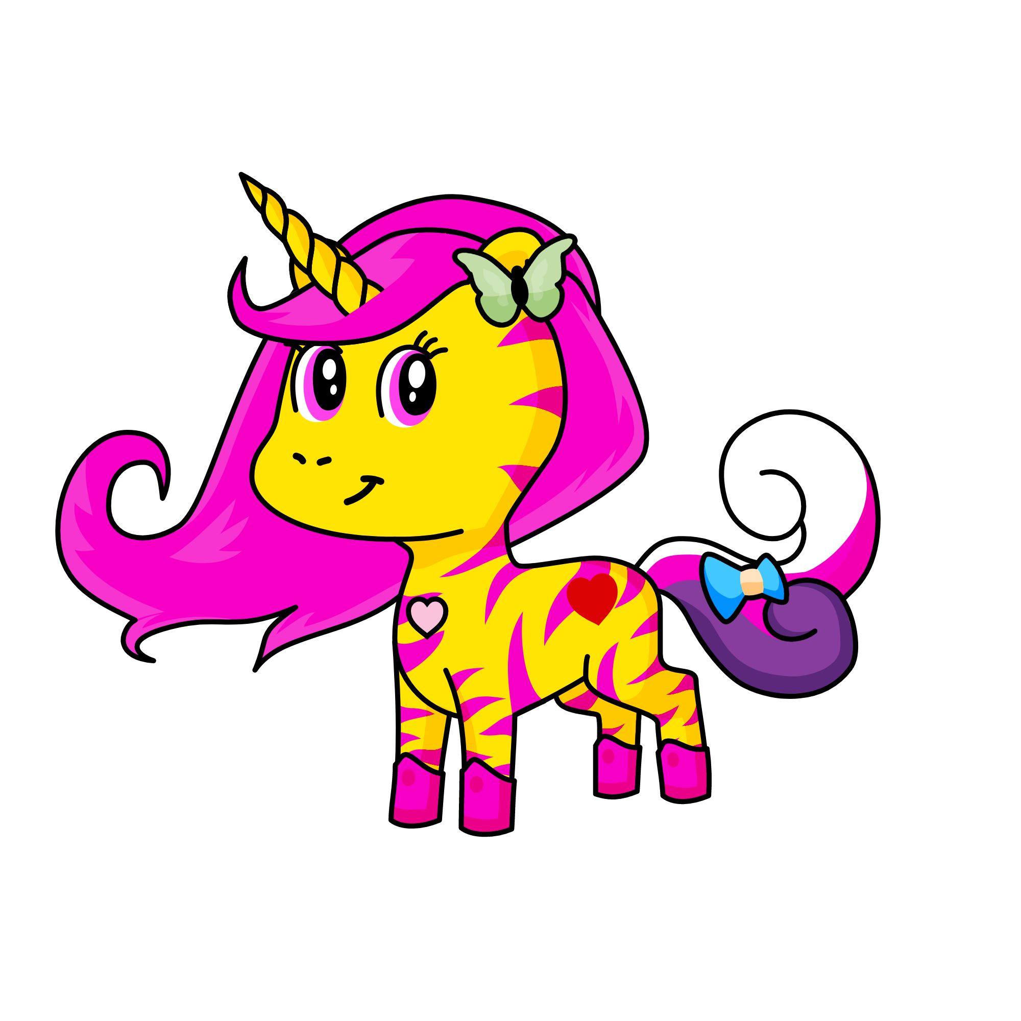 Tigerlina, the unicorn