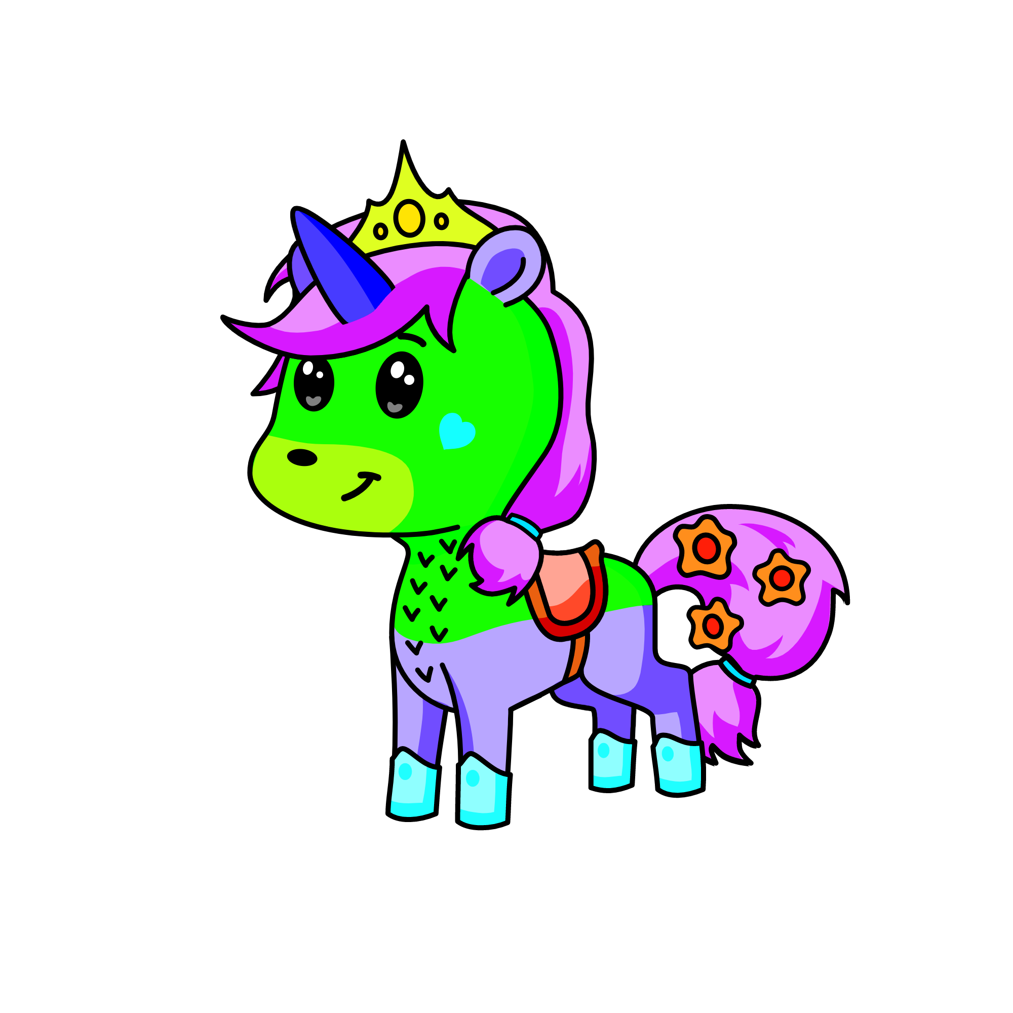 Queen Rianna, the unicorn
