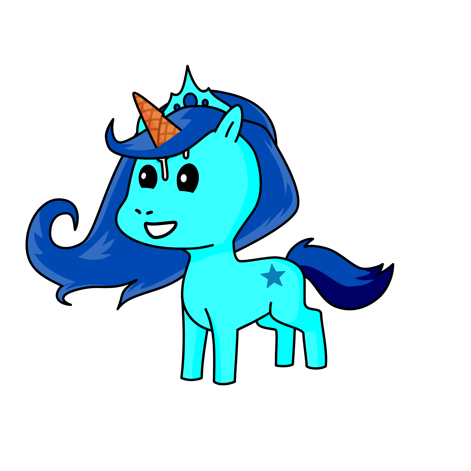 Princess ice cream, the unicorn