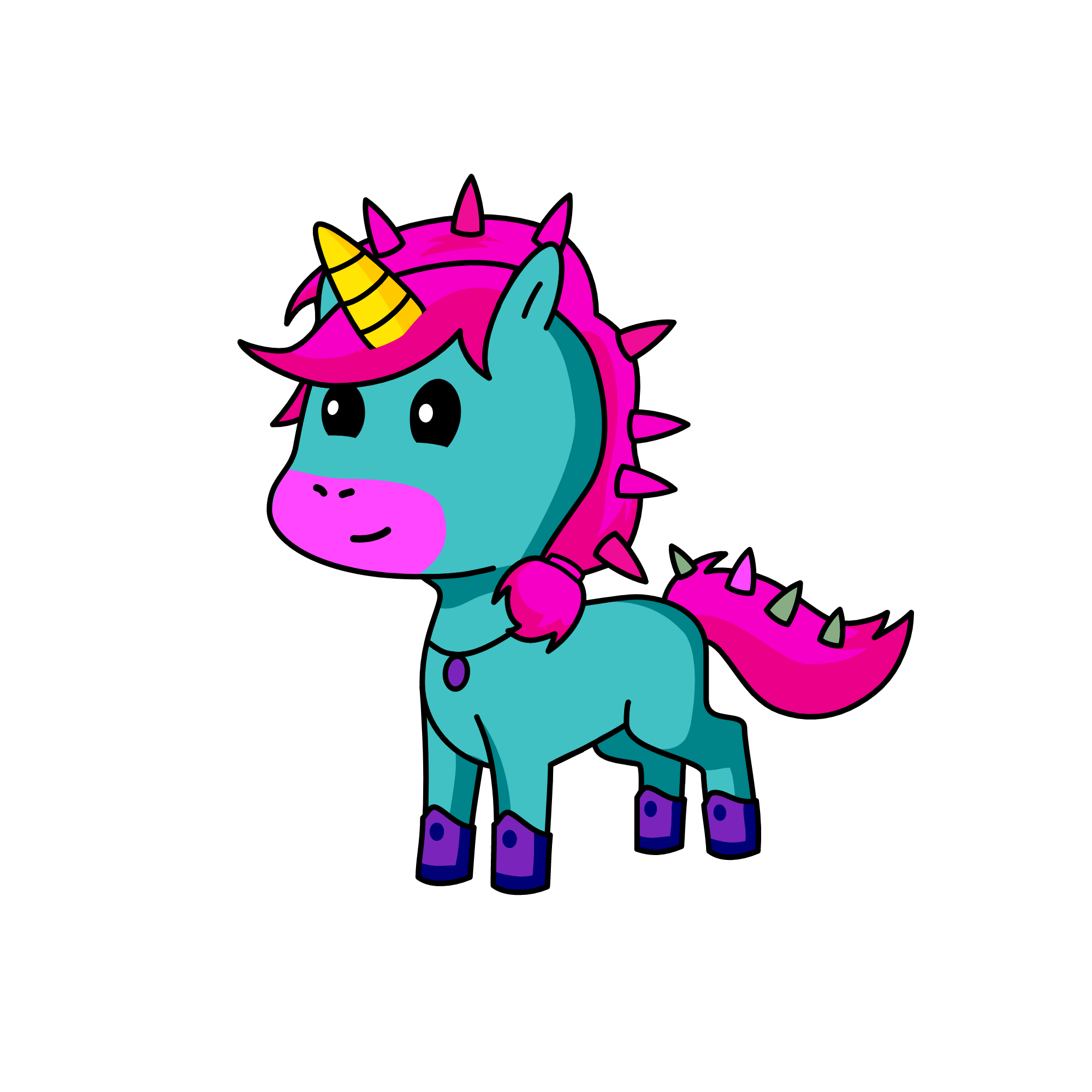 fluf ball, the unicorn