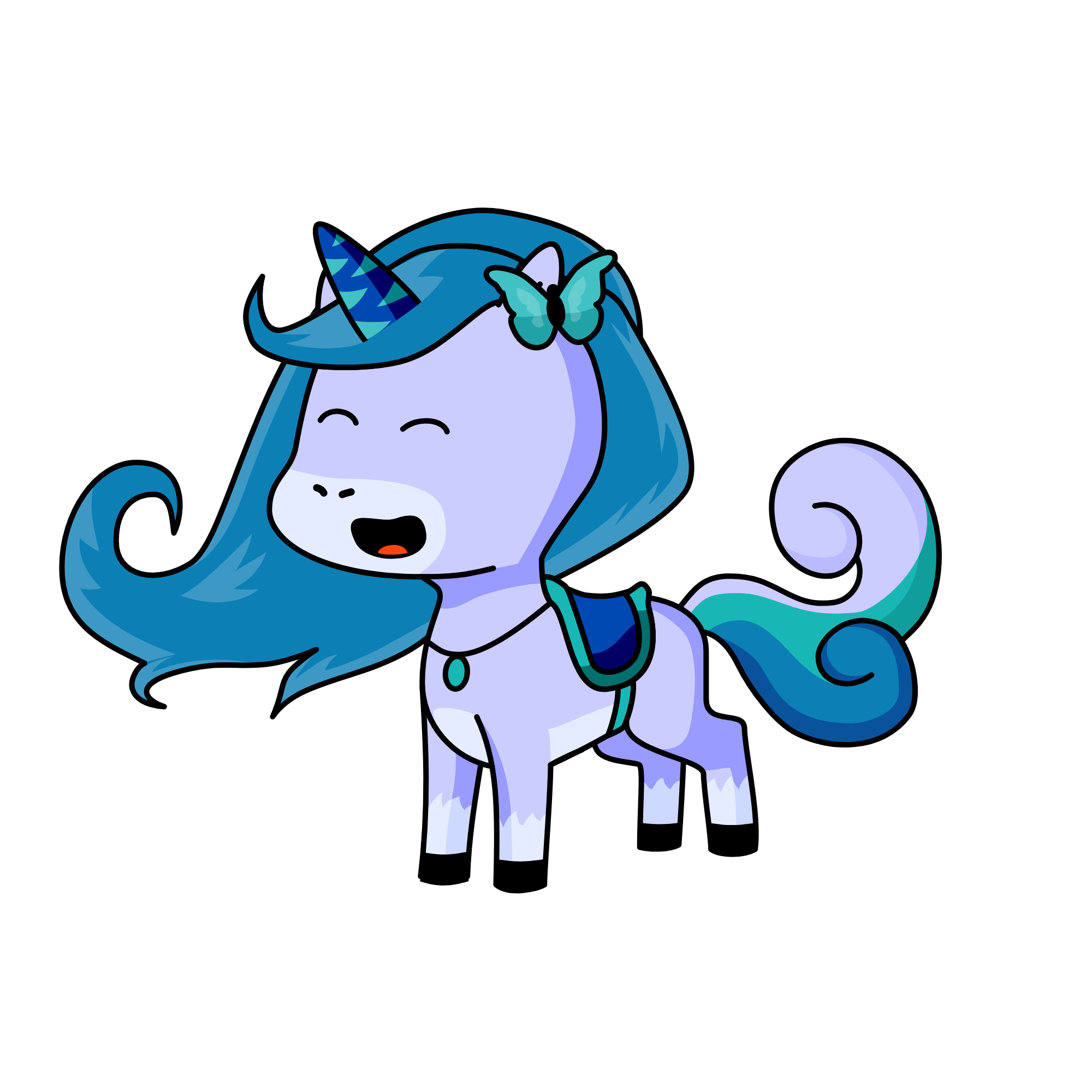 Winter Bliss, the unicorn