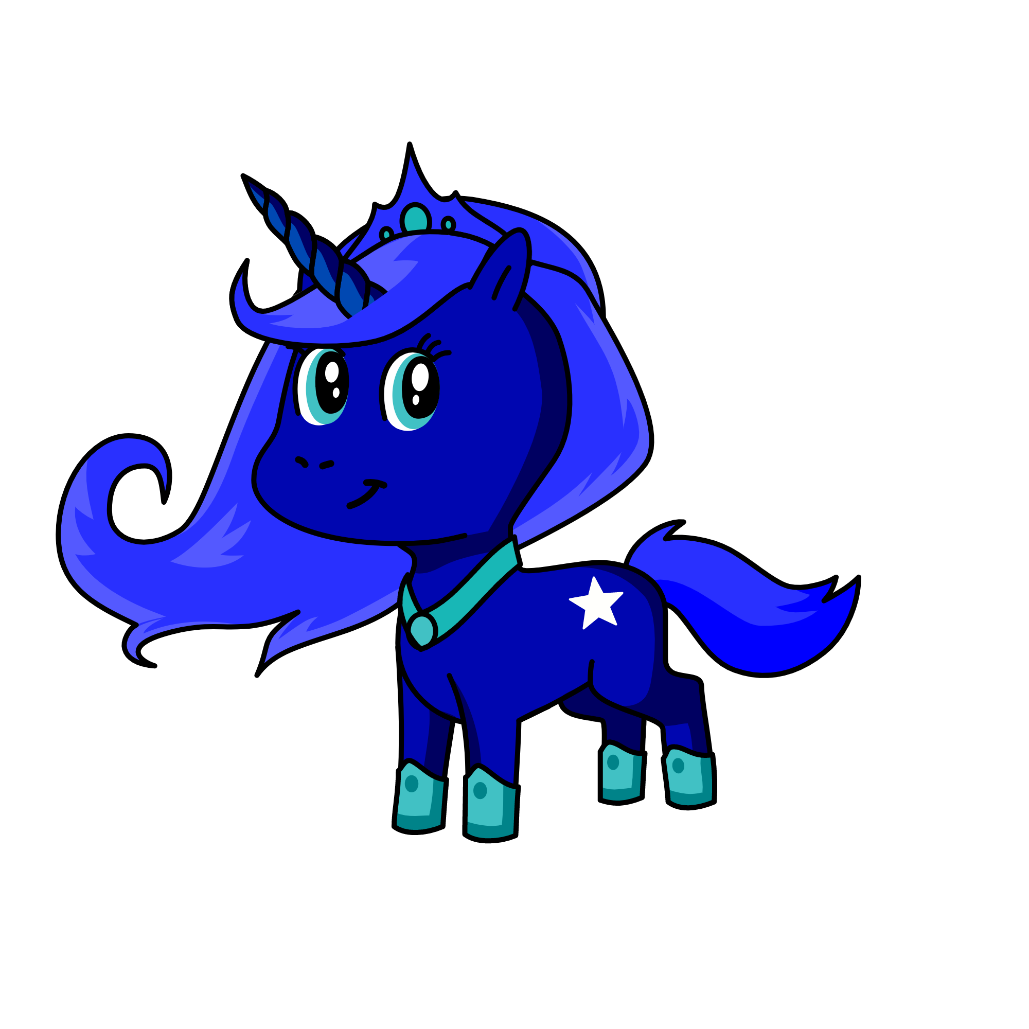 Princess luna, the unicorn