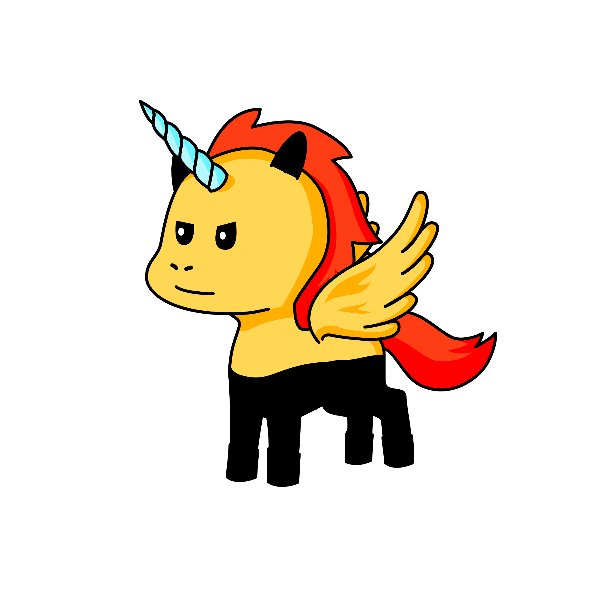 Sasori as a unicorn, the unicorn