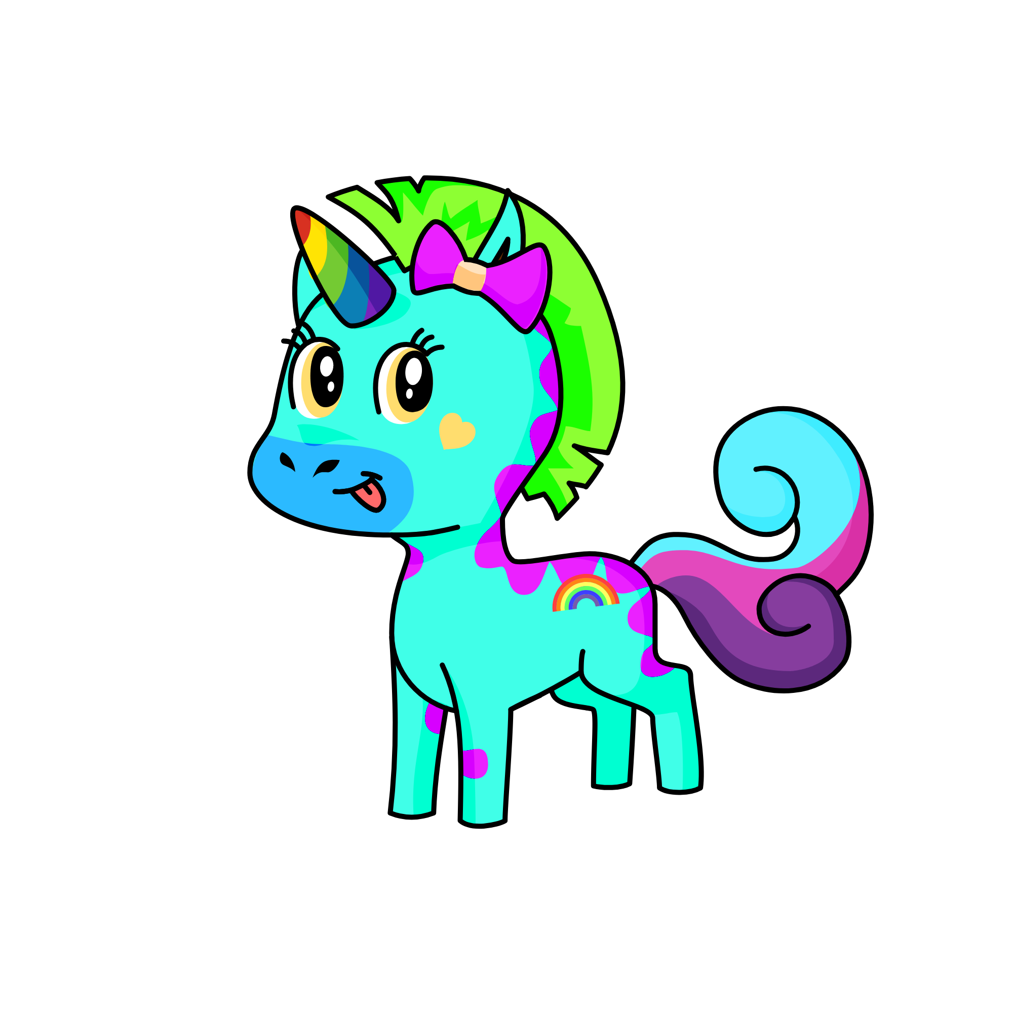 PONPON, the unicorn