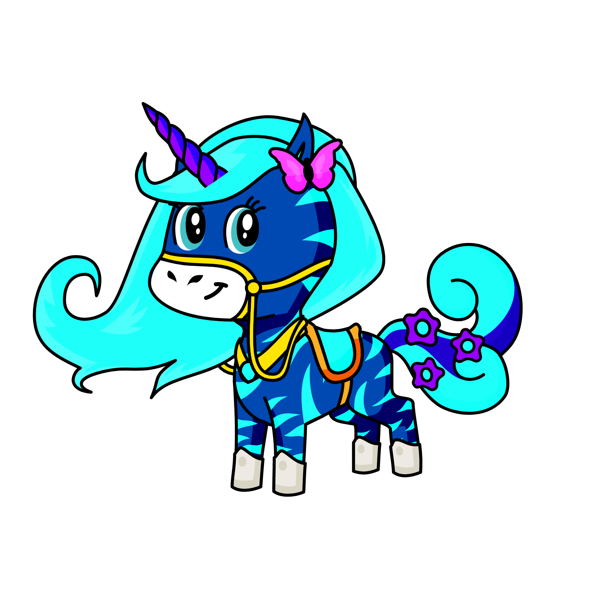 Snow, the unicorn
