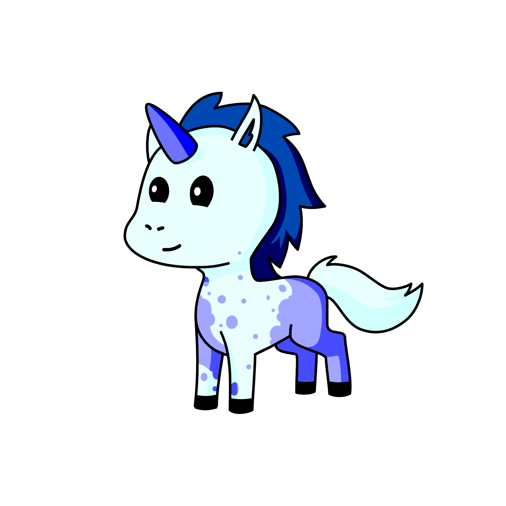 Spade, the unicorn
