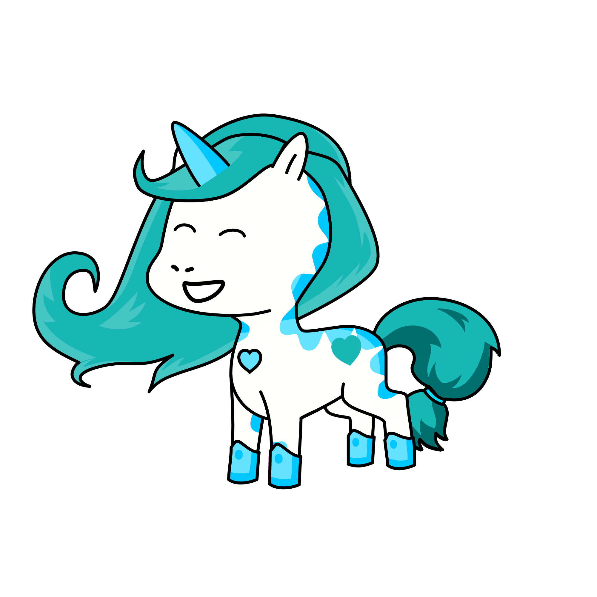 Ice Girl, the unicorn
