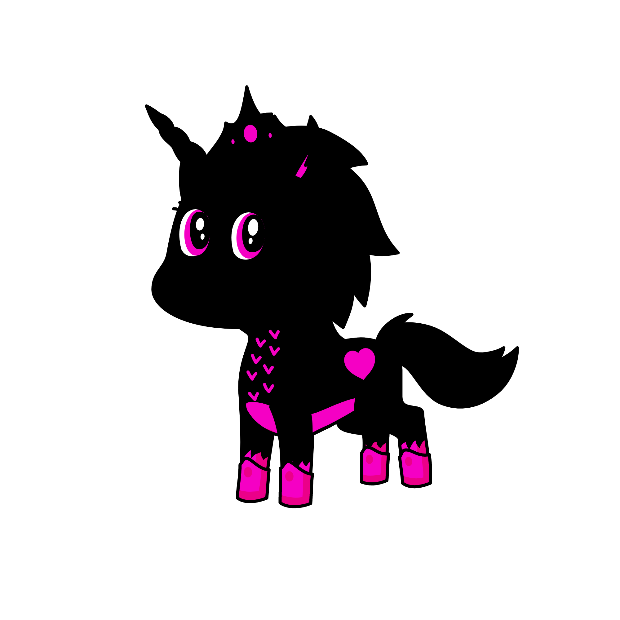 shadow /your deth if she touches you, the unicorn