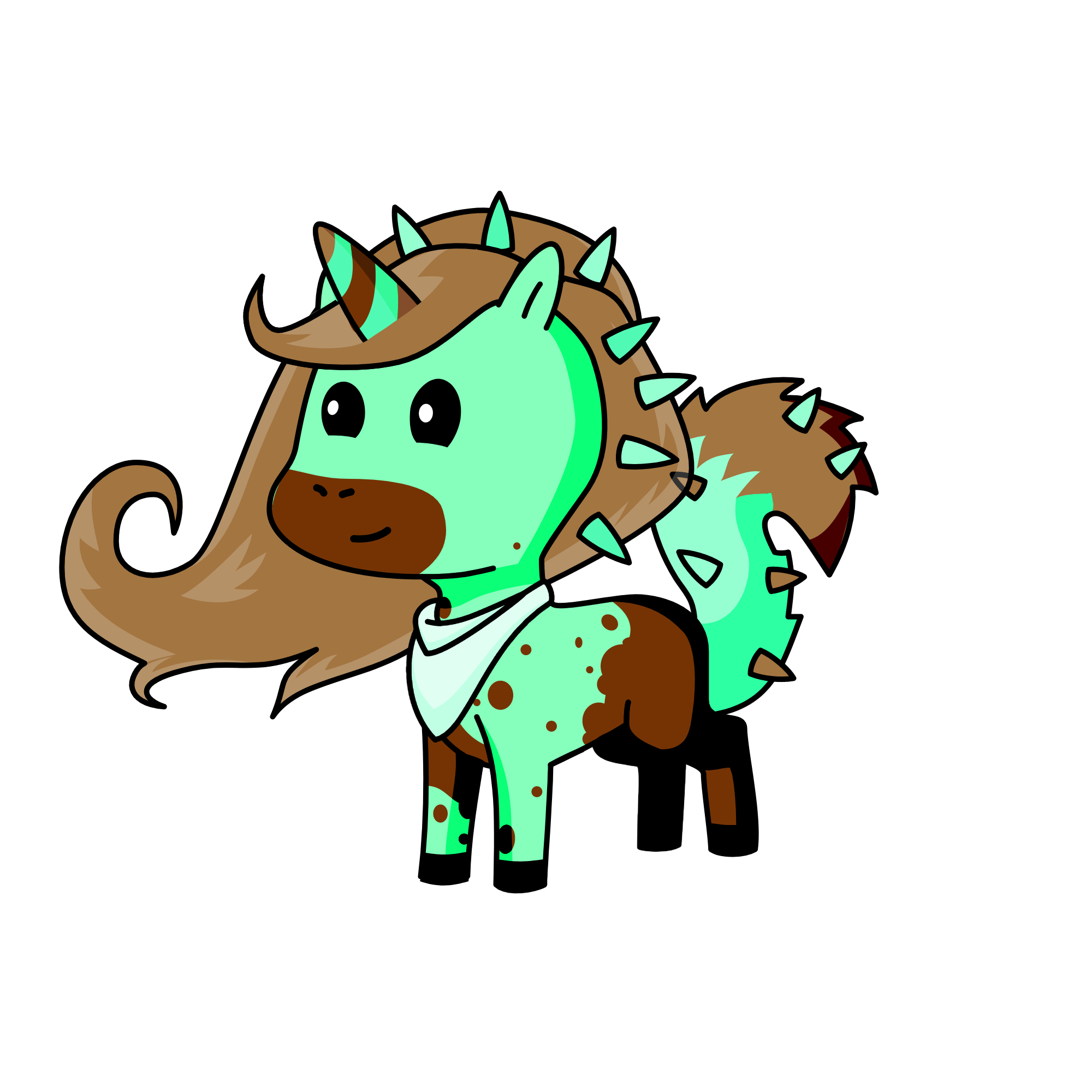 Minty, the unicorn