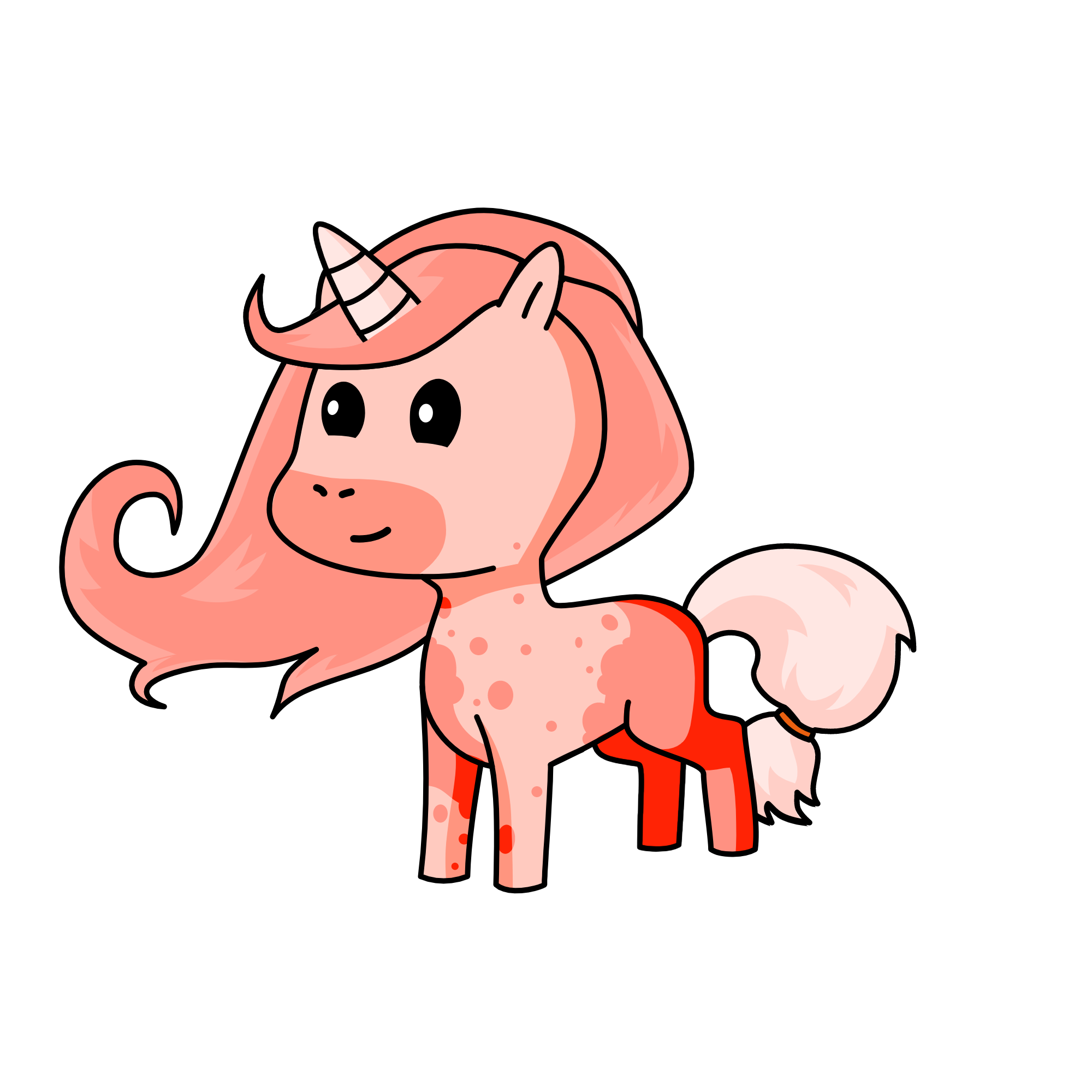Strawberry, the unicorn