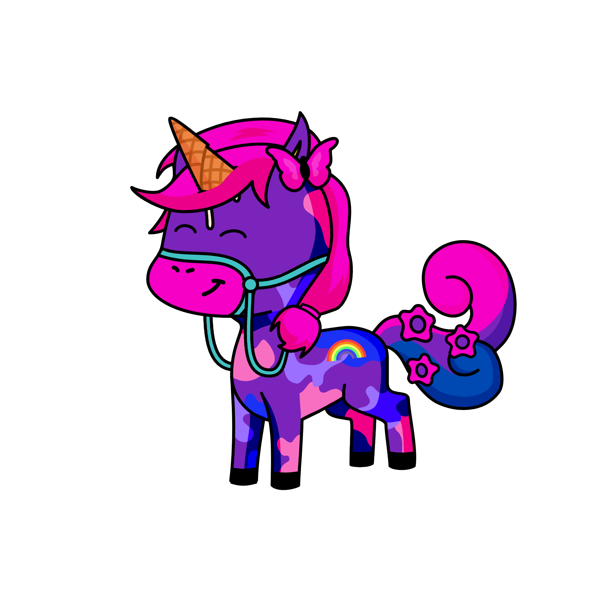 Dizzy and Mal., the unicorn