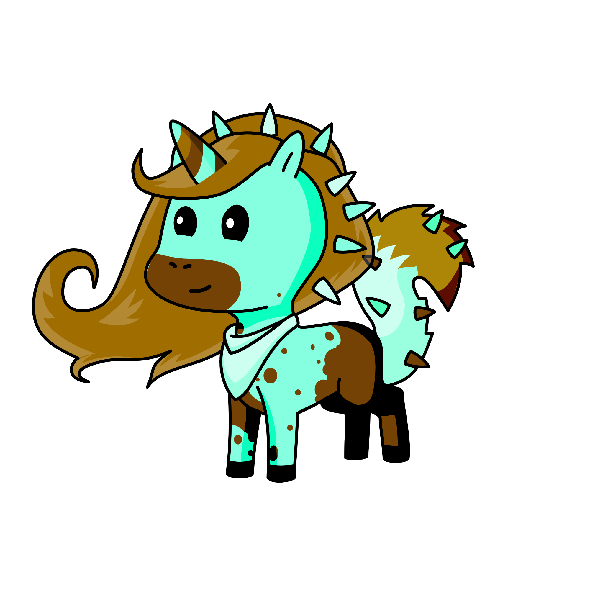 Minty, the unicorn