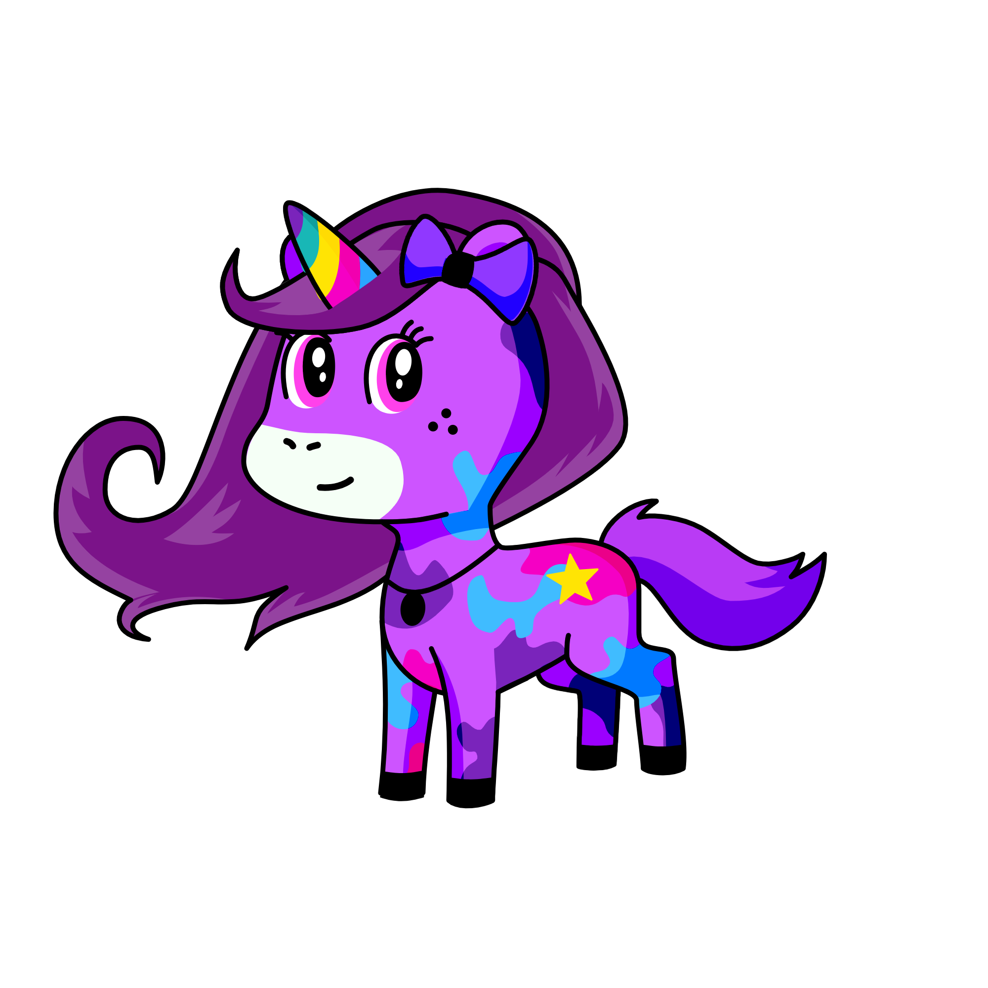 Rainbow💜, the unicorn