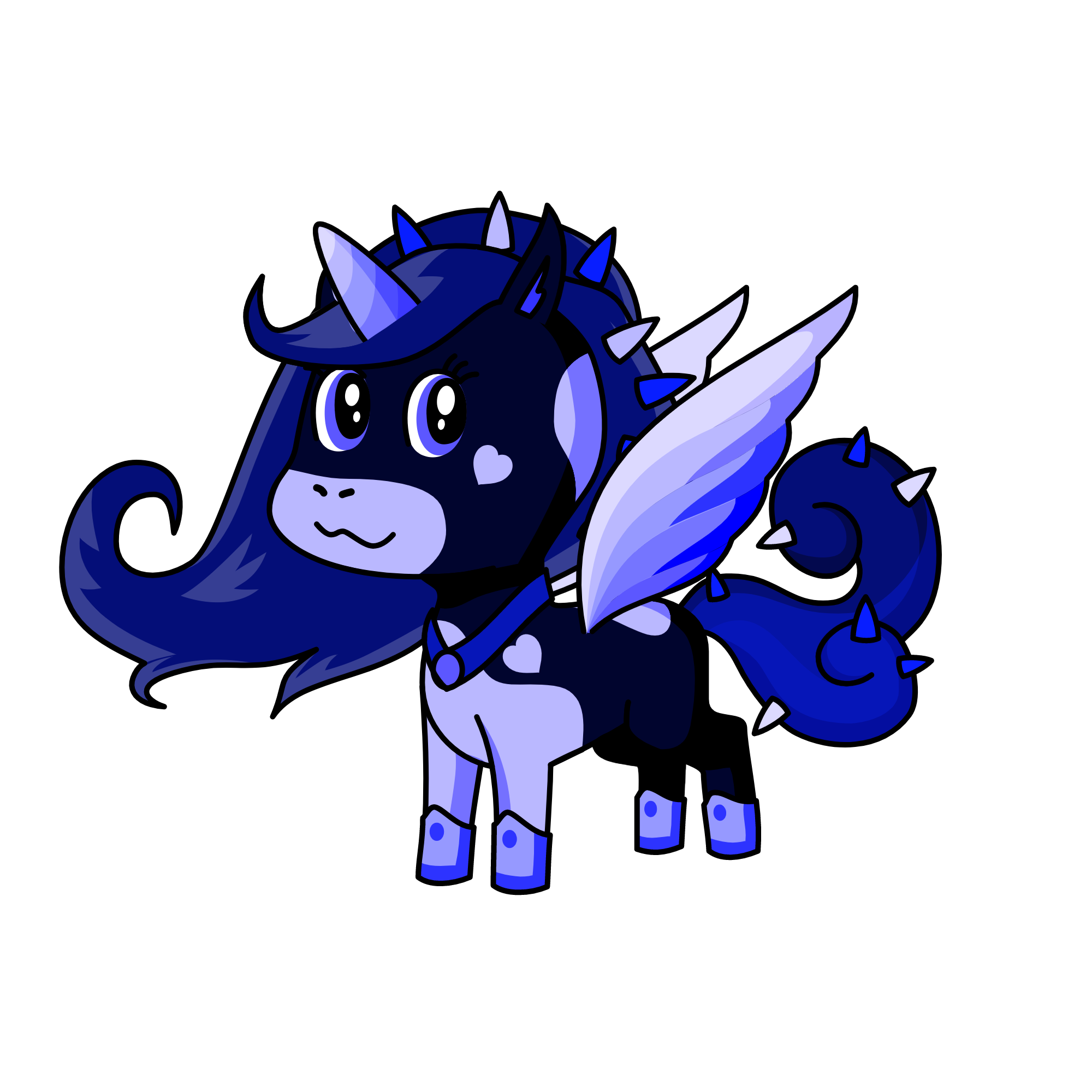 50 Shades Of Blue, the unicorn