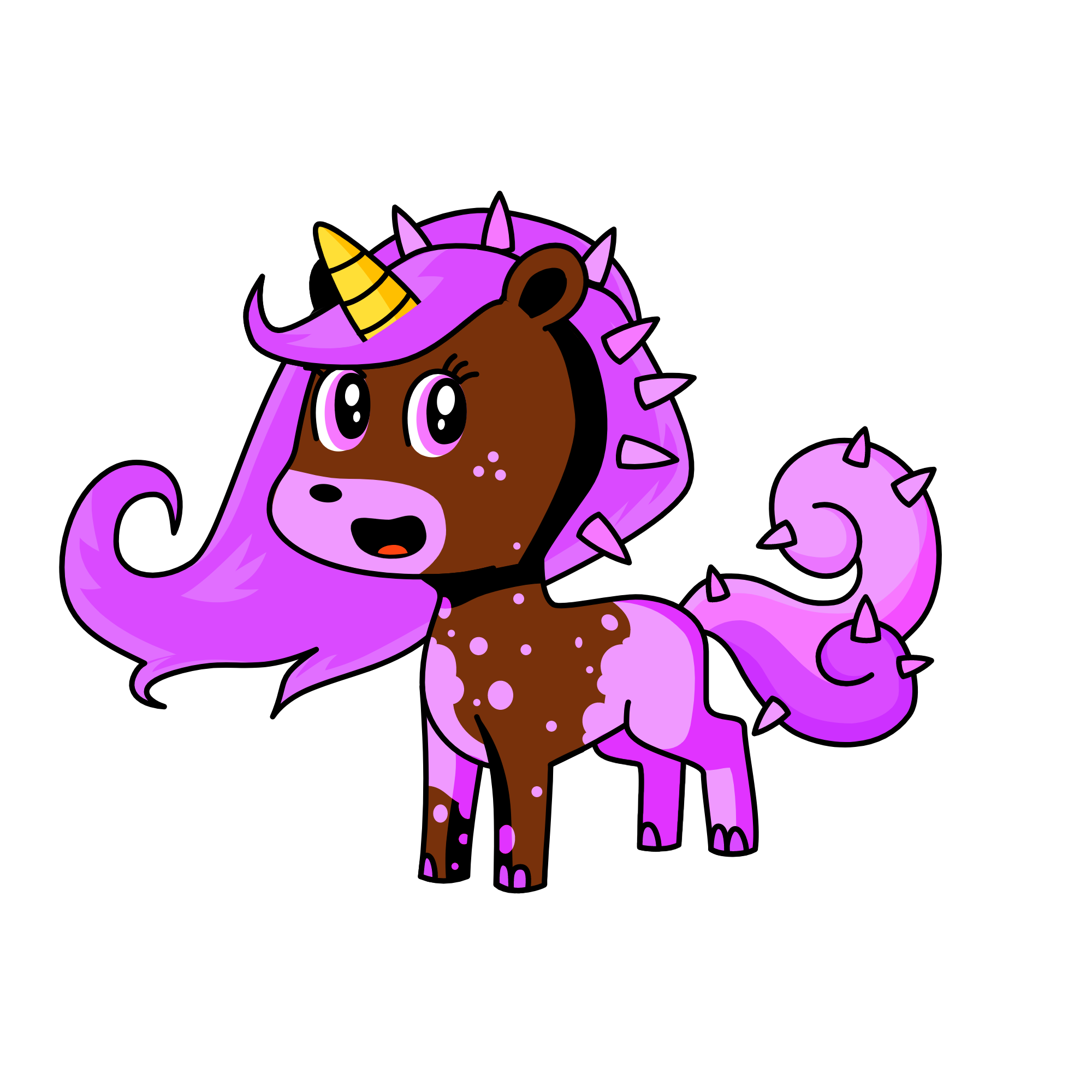 Berry Frappe, the unicorn