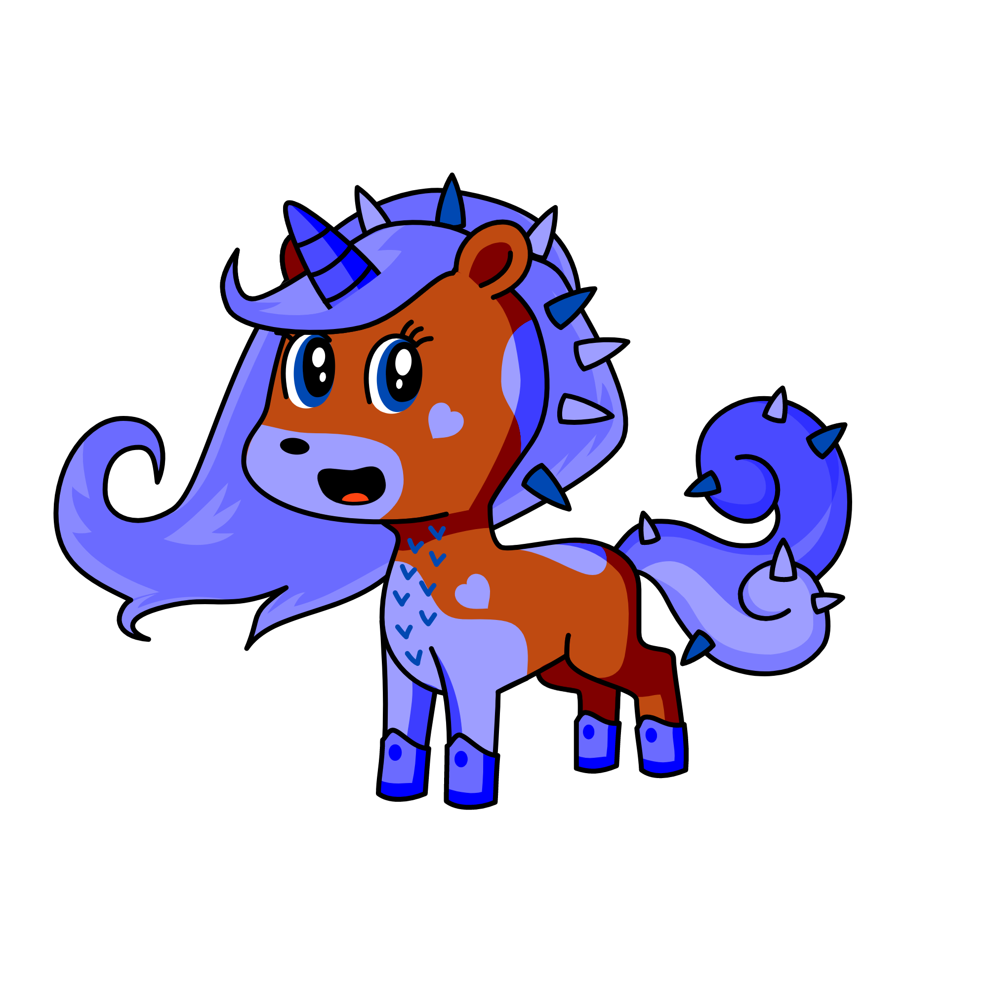 Berry Frappe, the unicorn