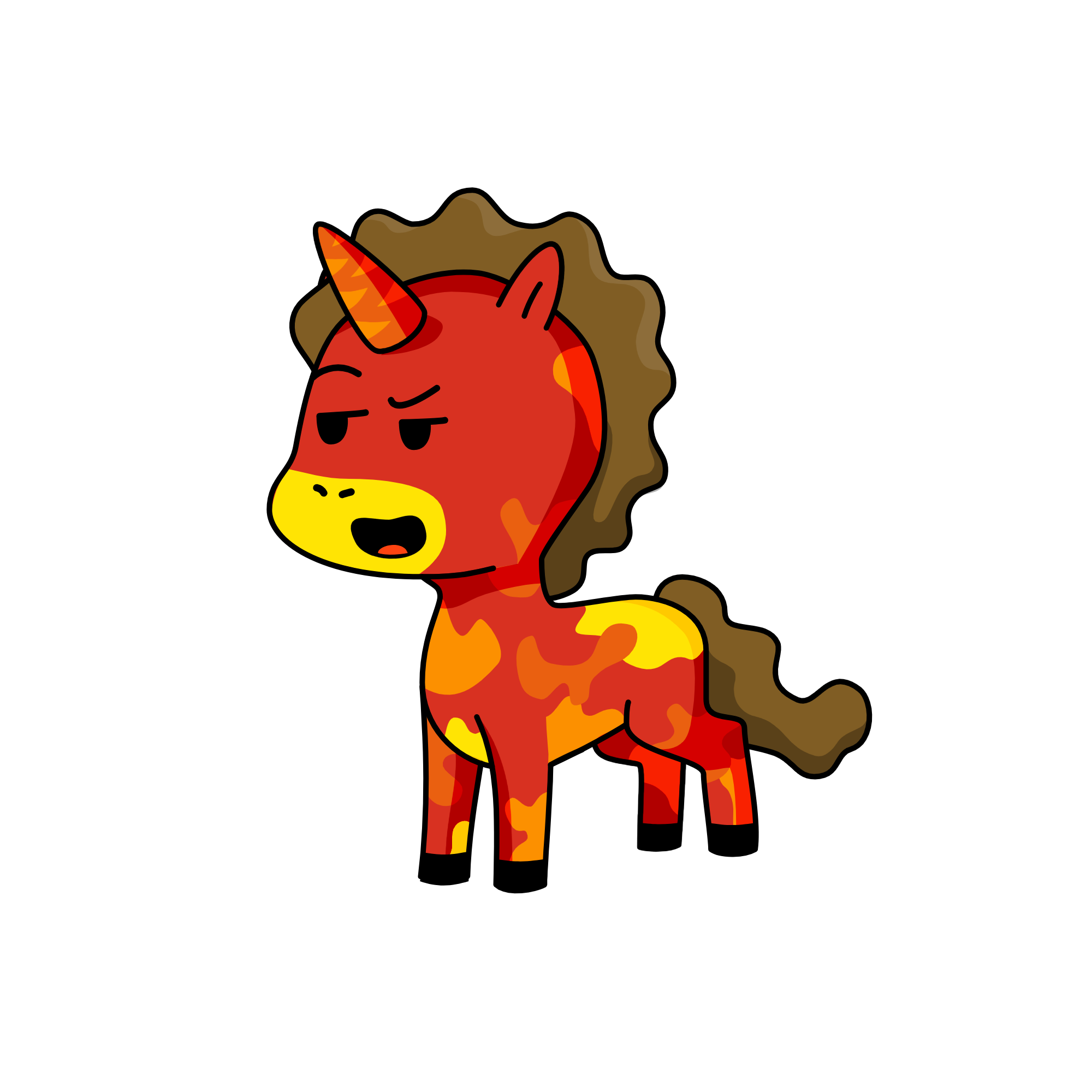 flame, the unicorn
