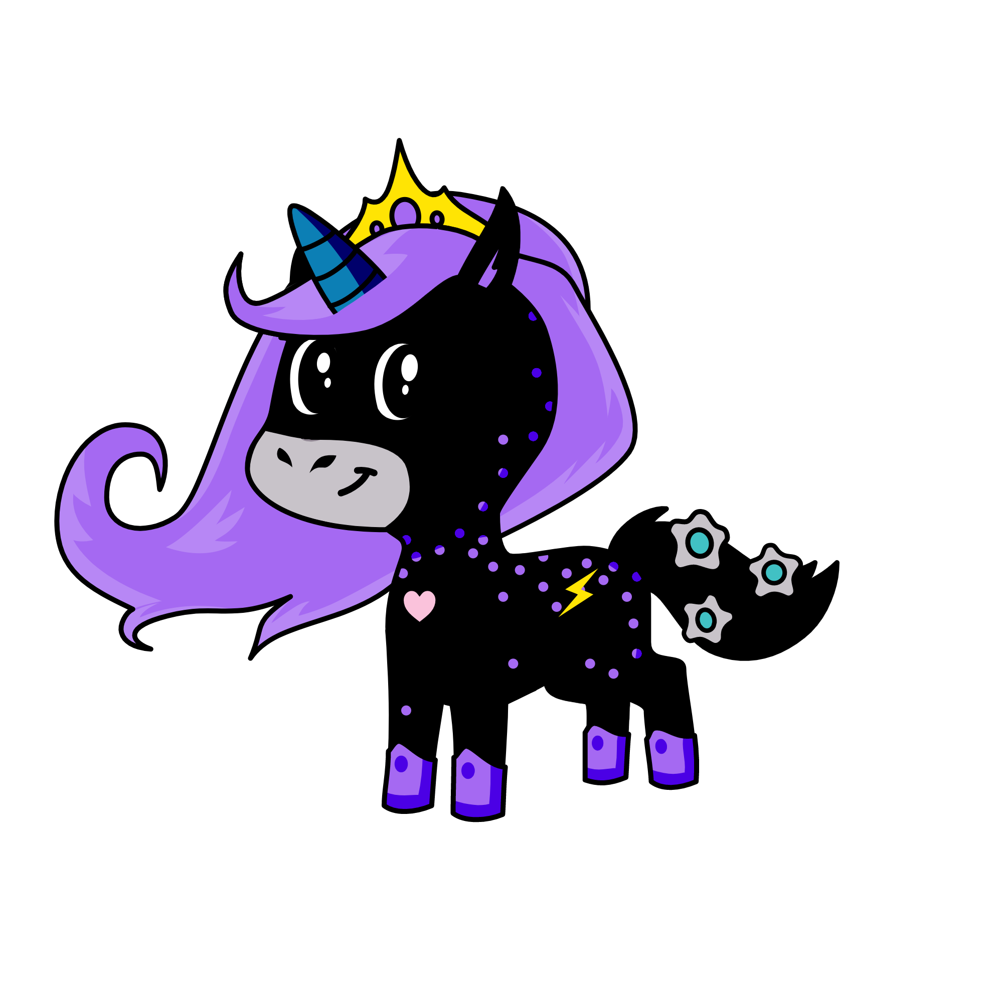 Queen night berry, the unicorn