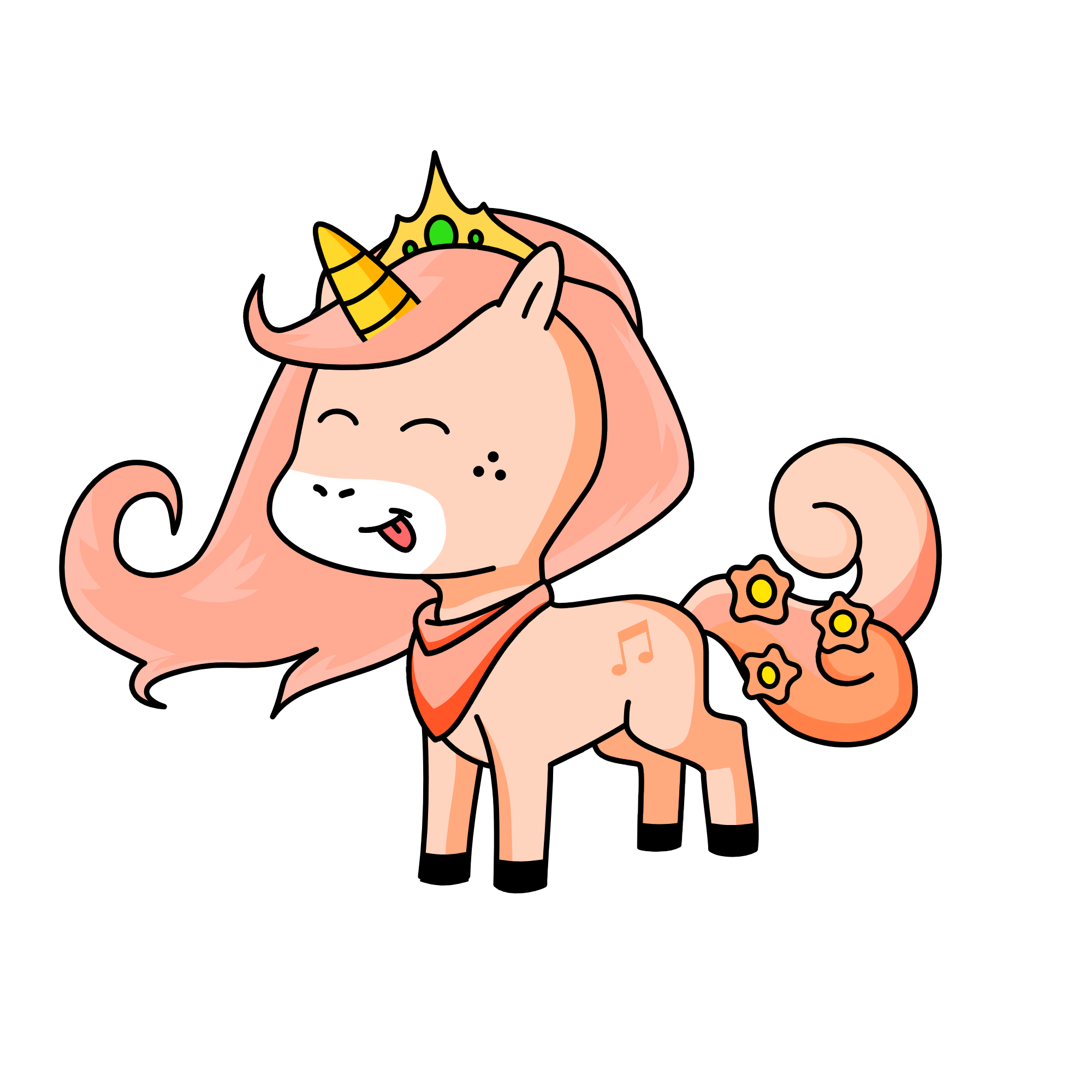 Emerald, the unicorn