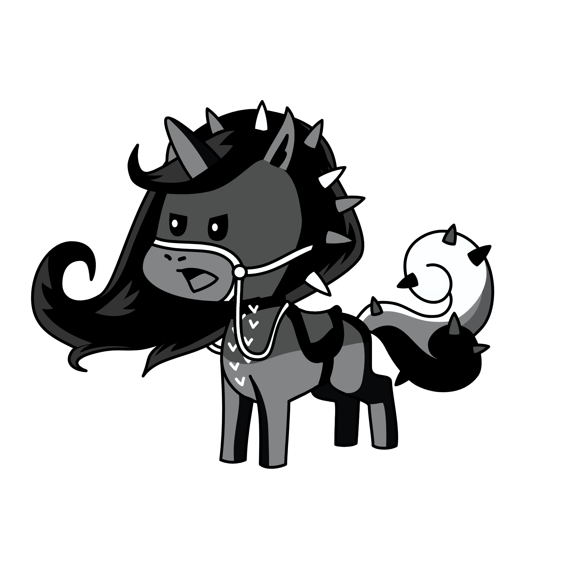 Halloween batly, the unicorn