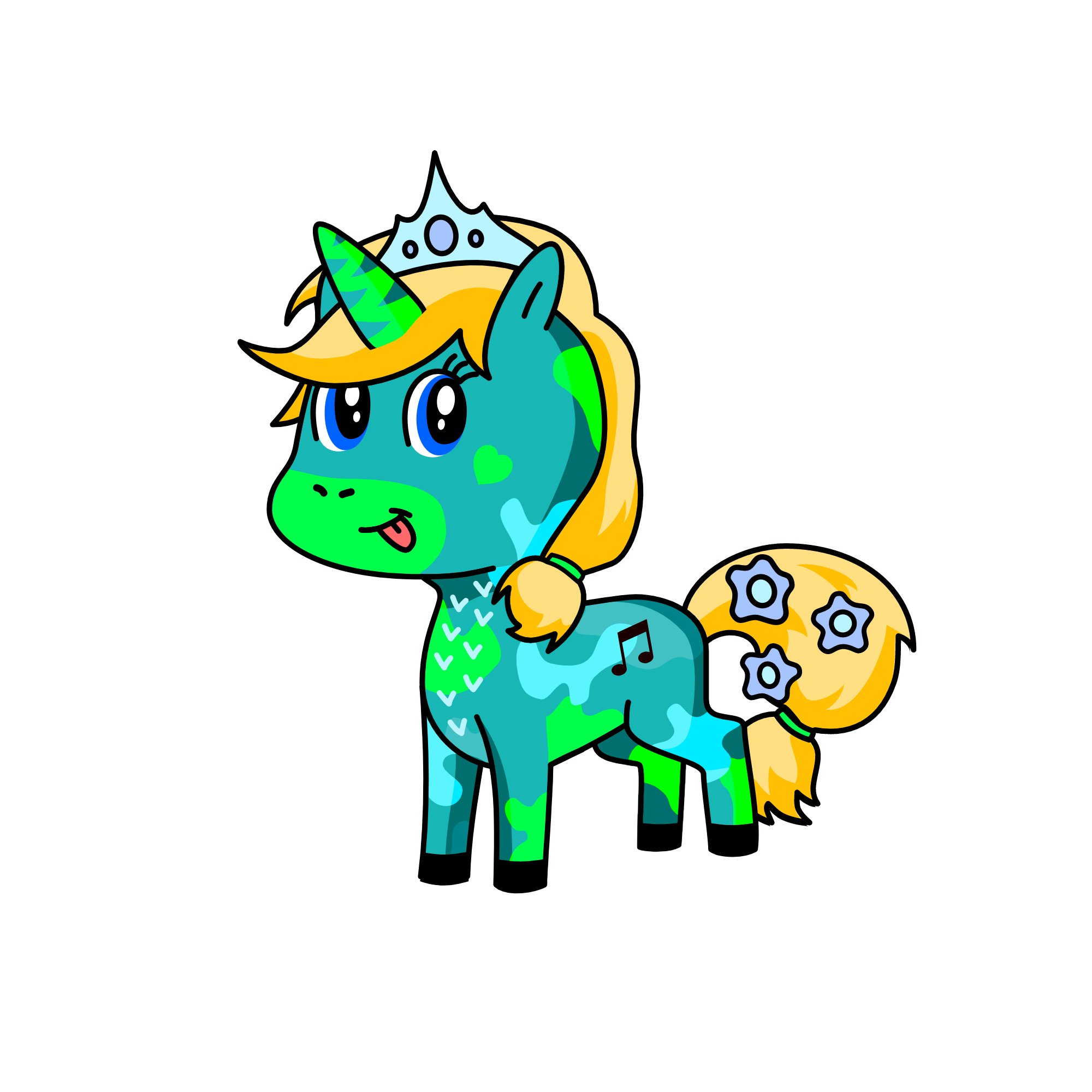 Melia, the unicorn