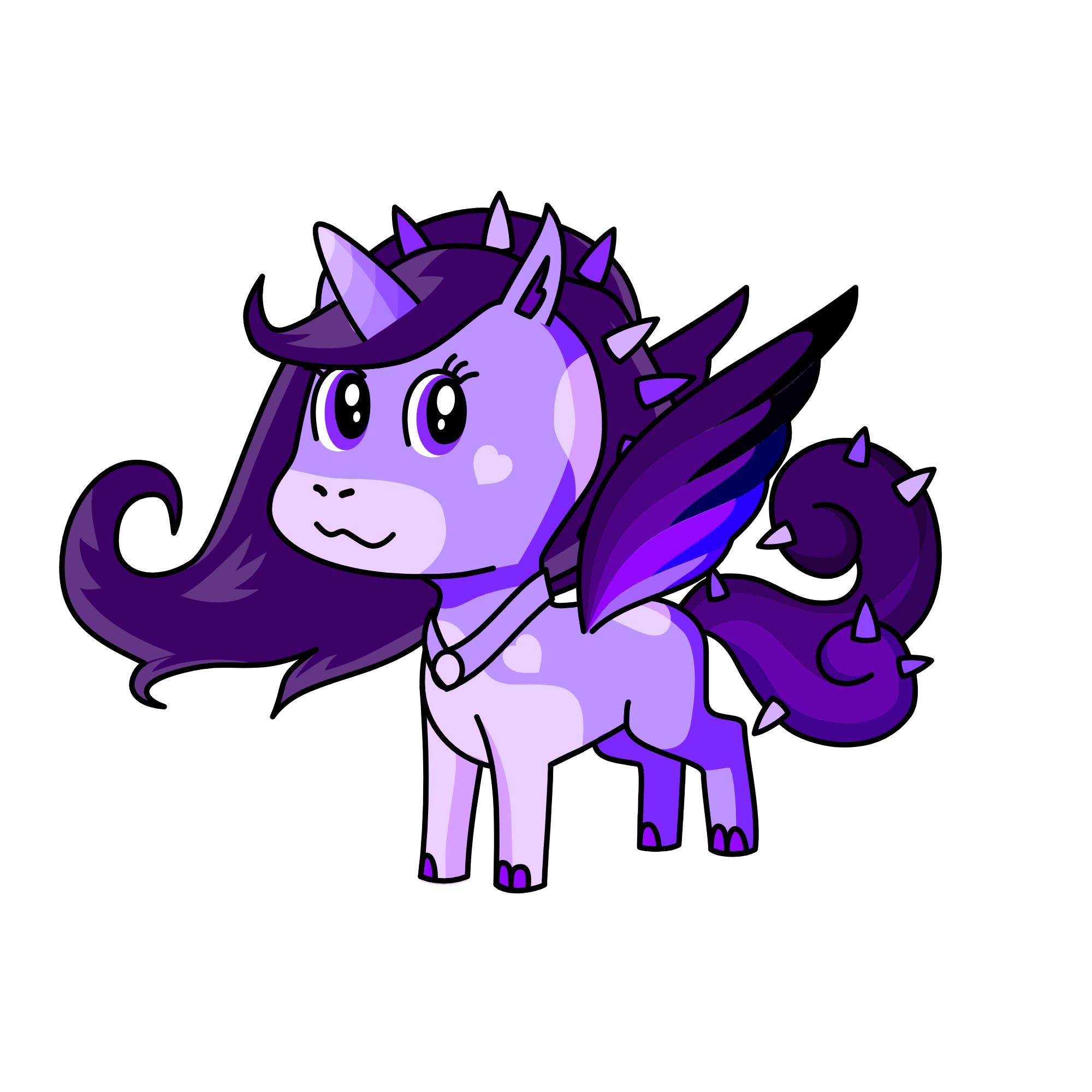 50 Shades Of Purple, the unicorn