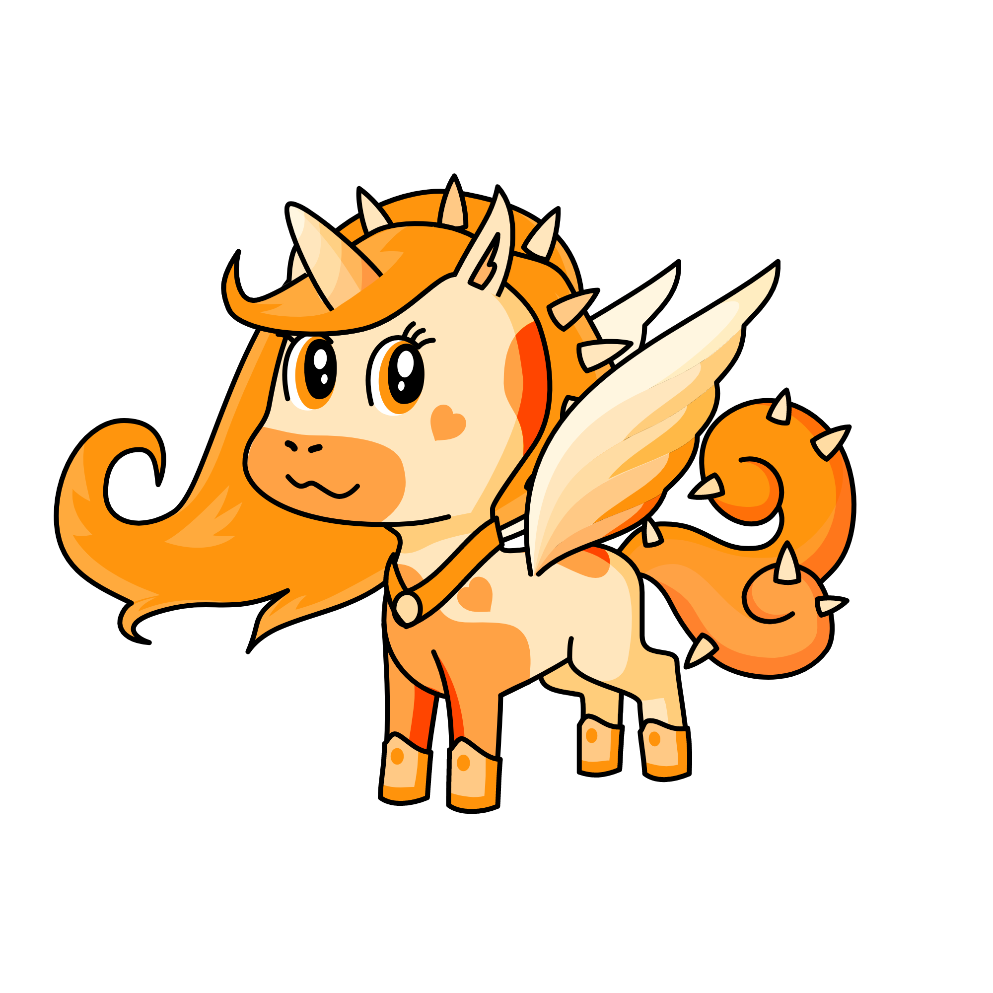 50 Shades Of Orange, the unicorn