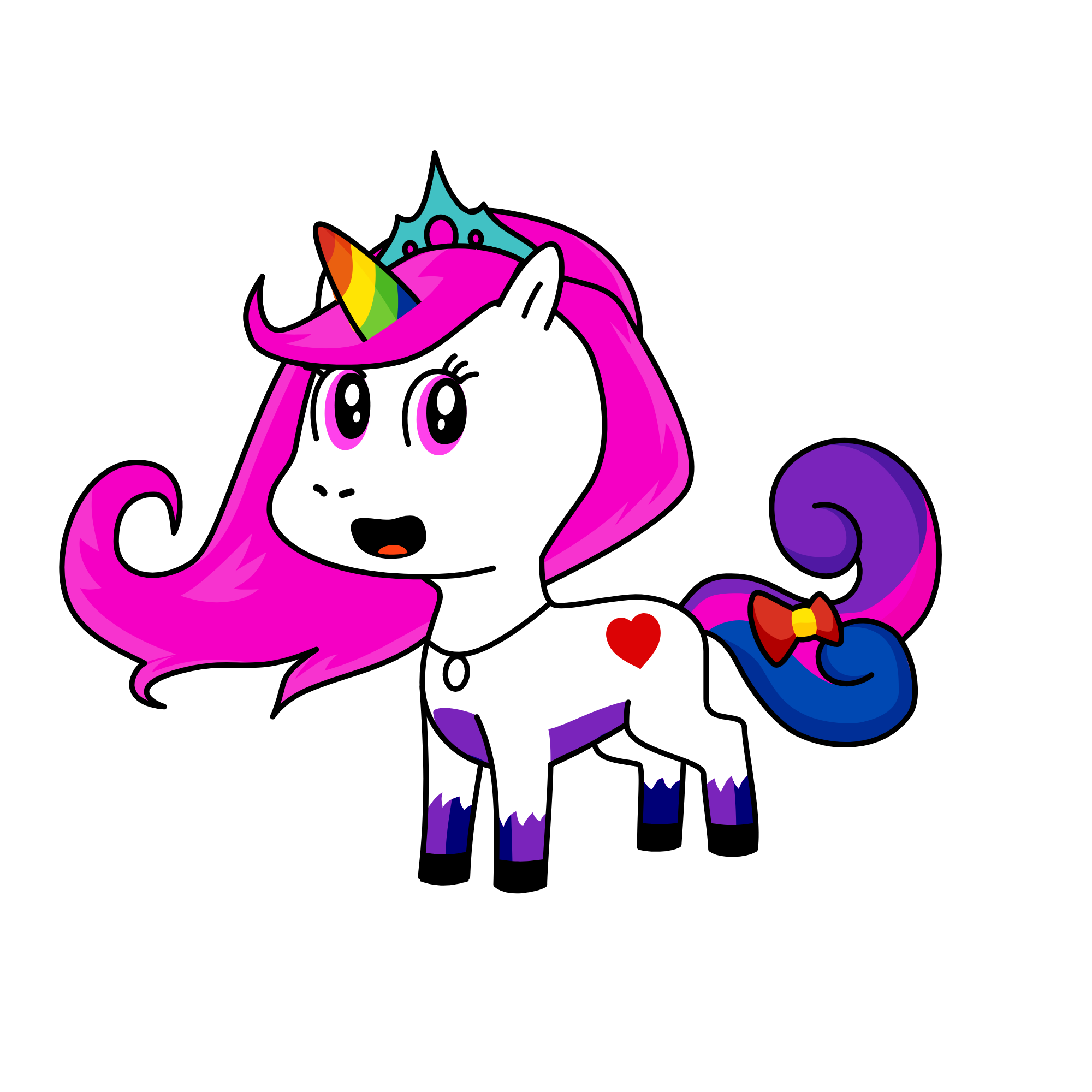 Queen LOLA, the unicorn