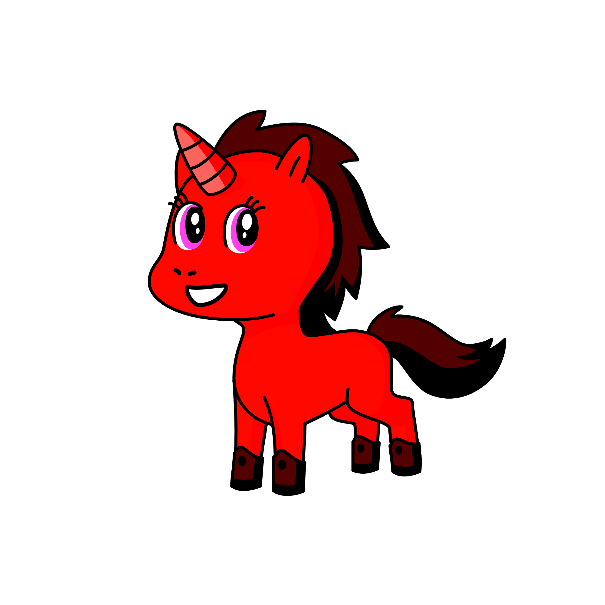 Garnet, the unicorn