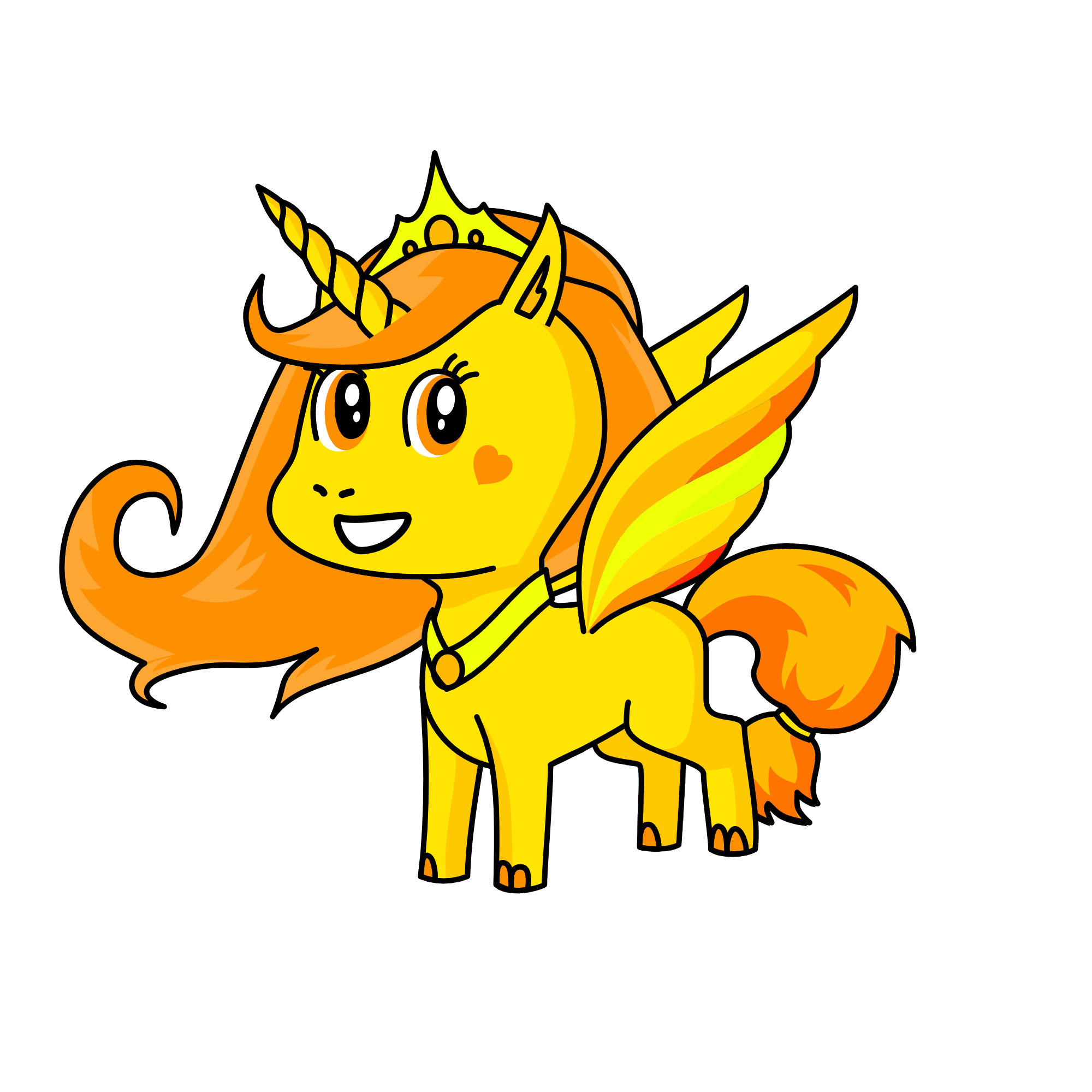 Princess sun wood, the unicorn
