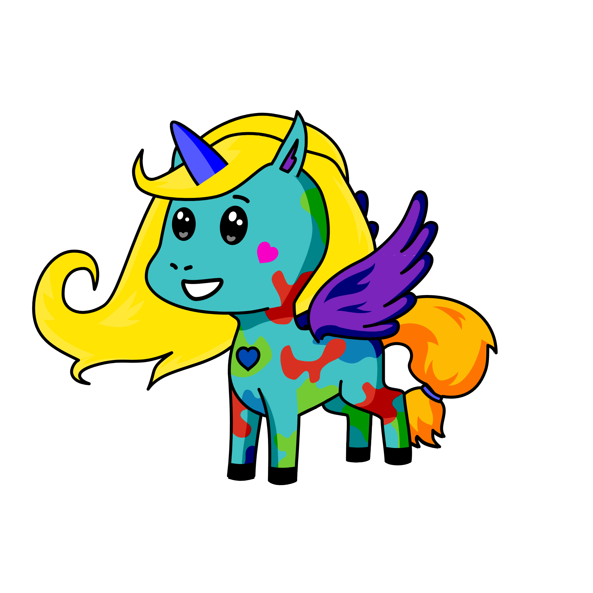 rainbow, the unicorn