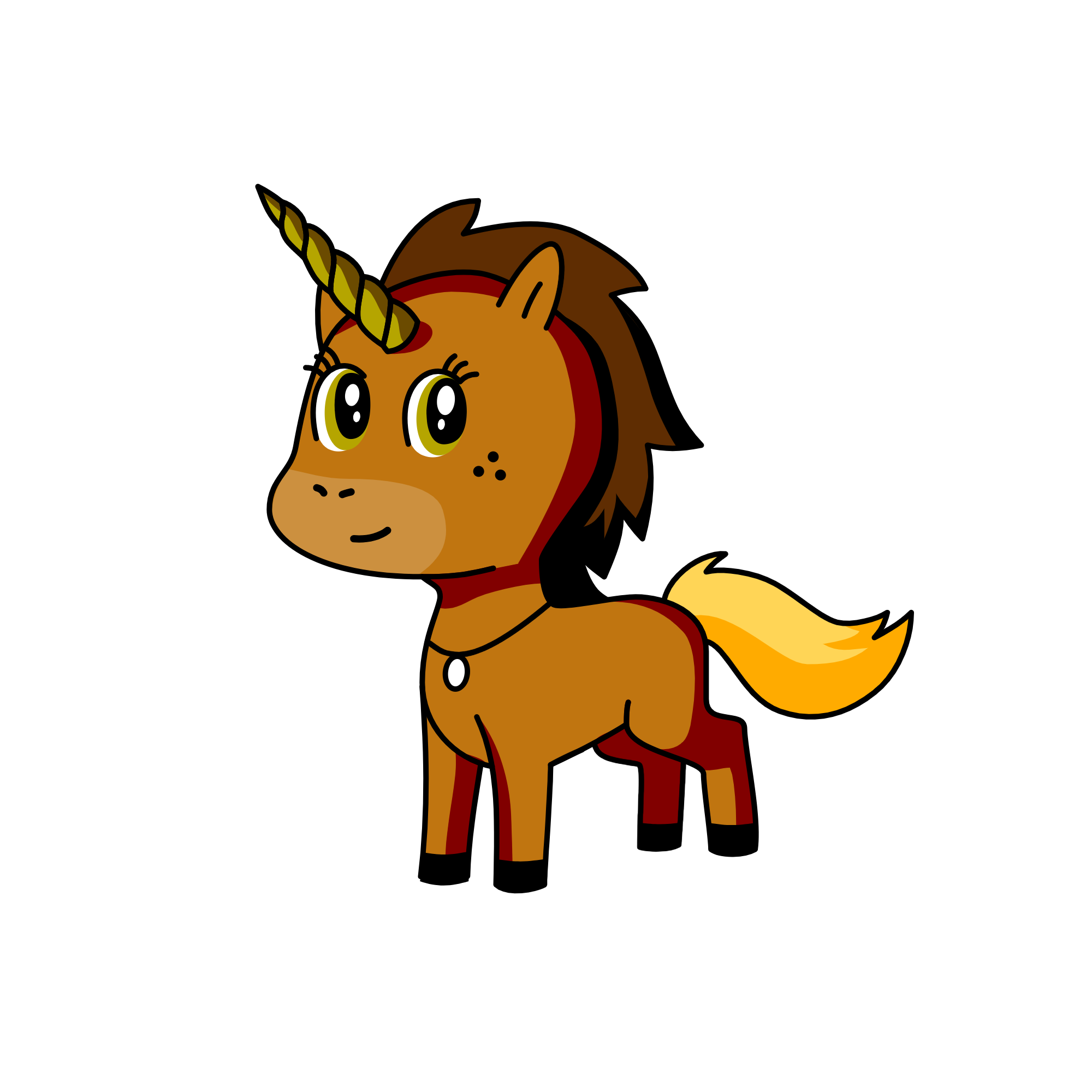 Brownie, the unicorn