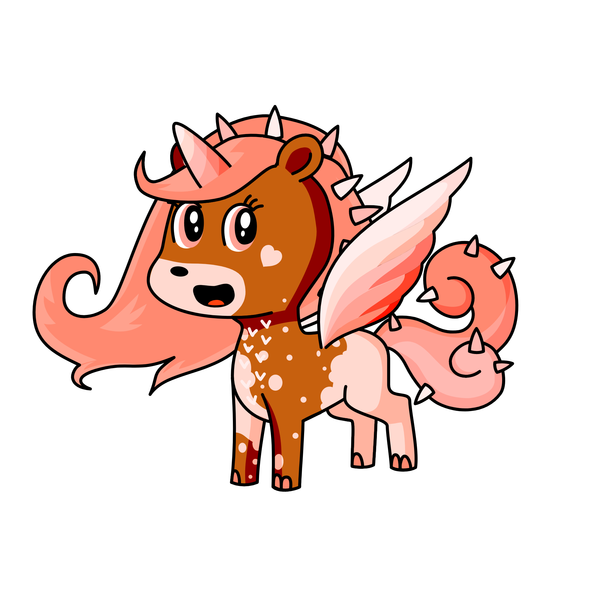 Strawberry Frappe, the unicorn