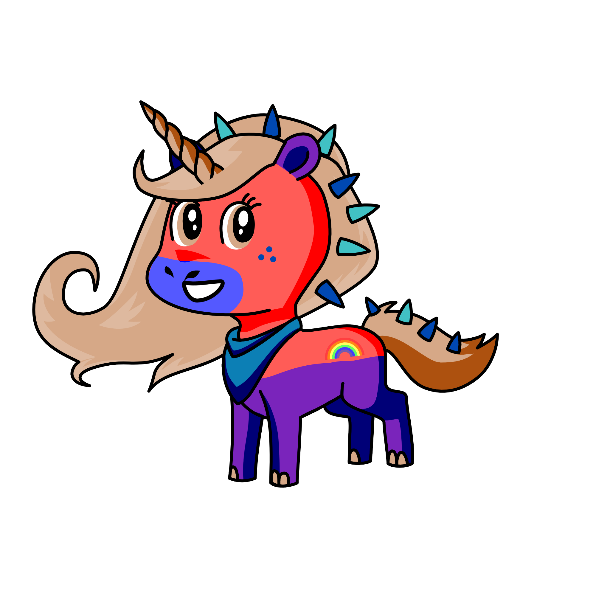 SUN SET, the unicorn