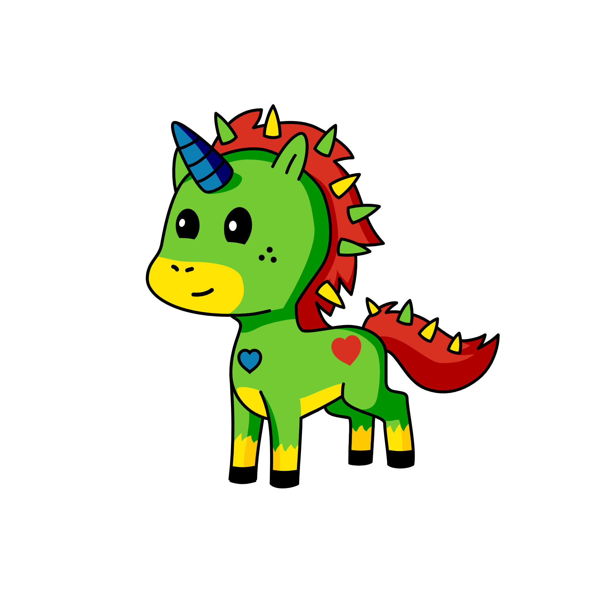 Stay-but-new-color, the unicorn