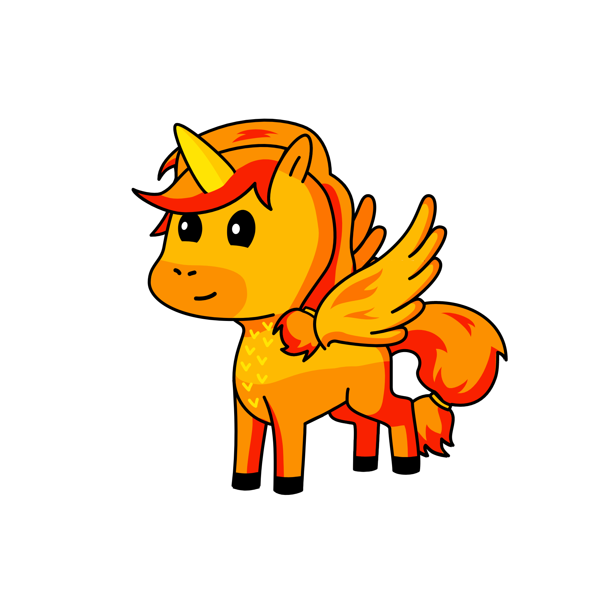 orangie, the unicorn