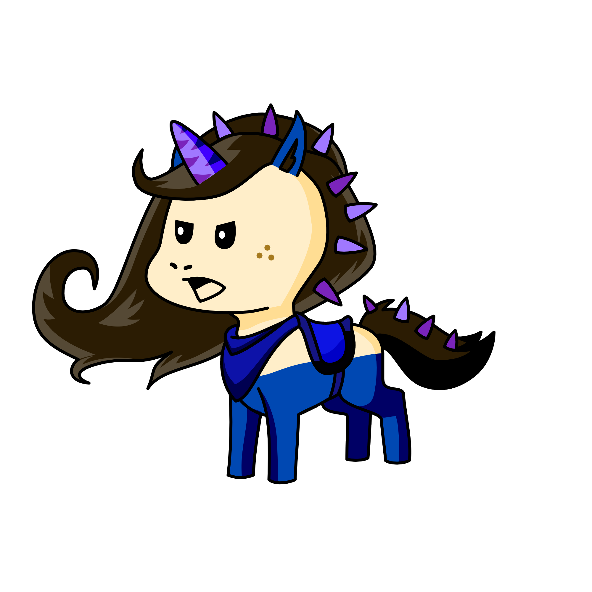 Vivian as a unicorn in her swimsuit, the unicorn