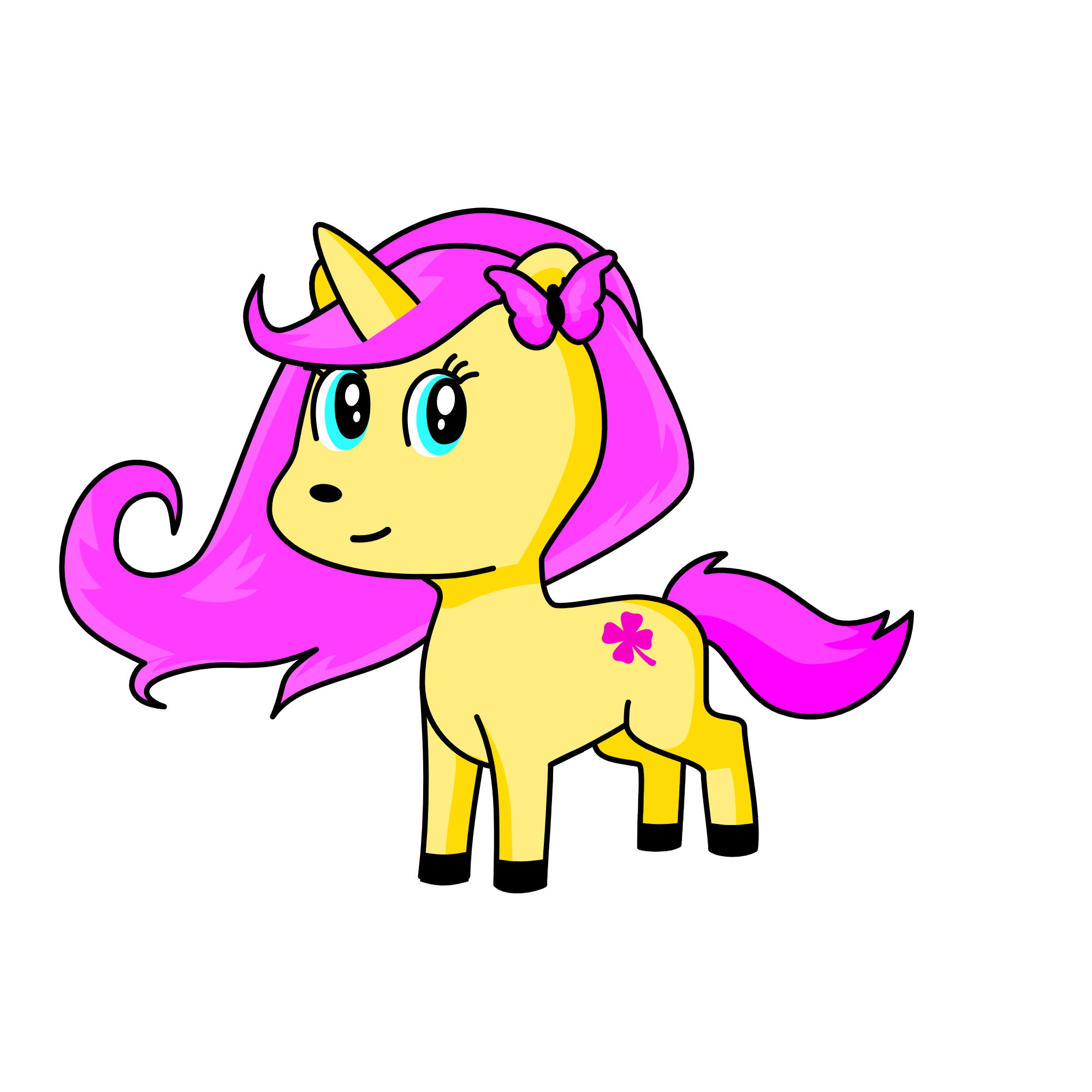 fluttershy, the unicorn