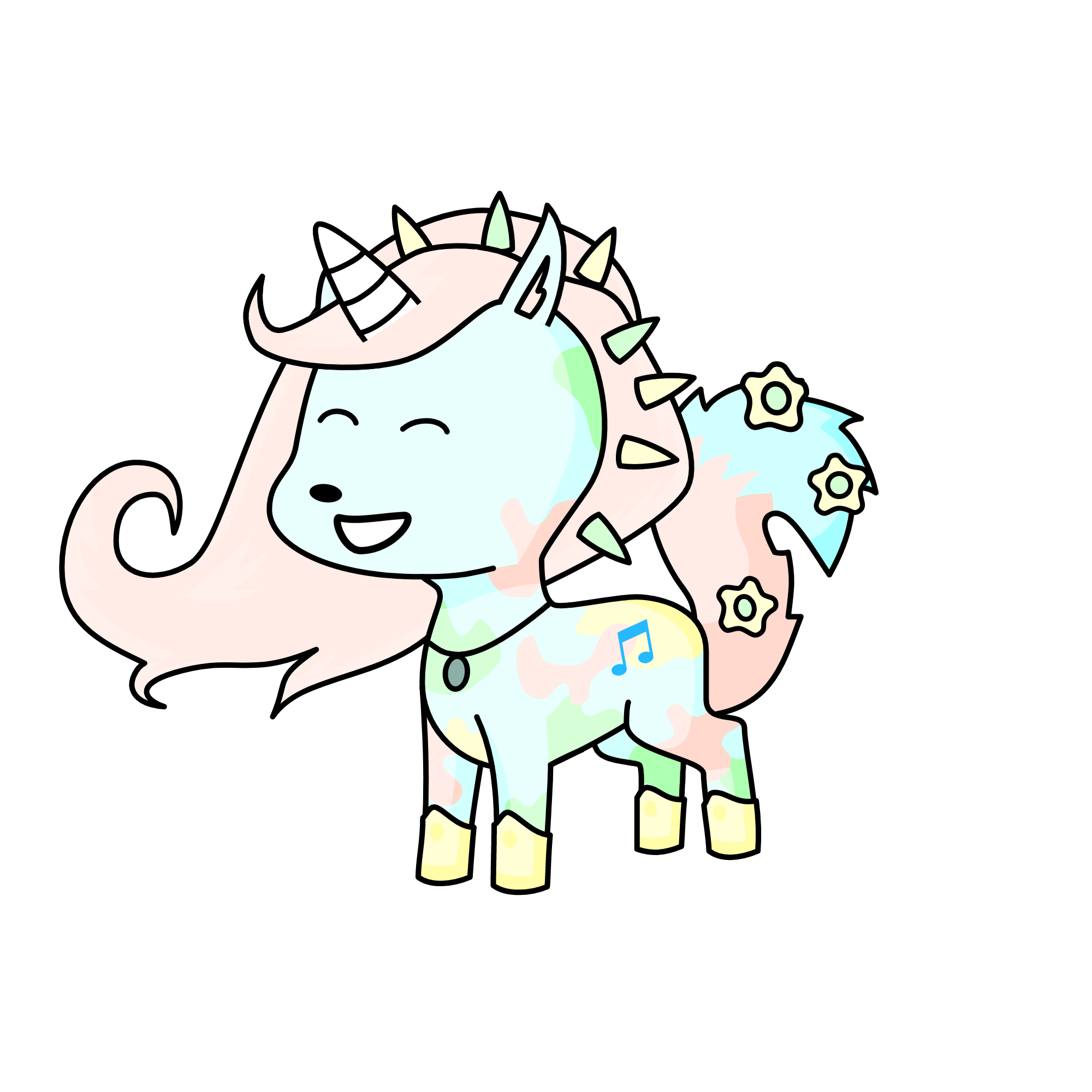 Pastel, the unicorn