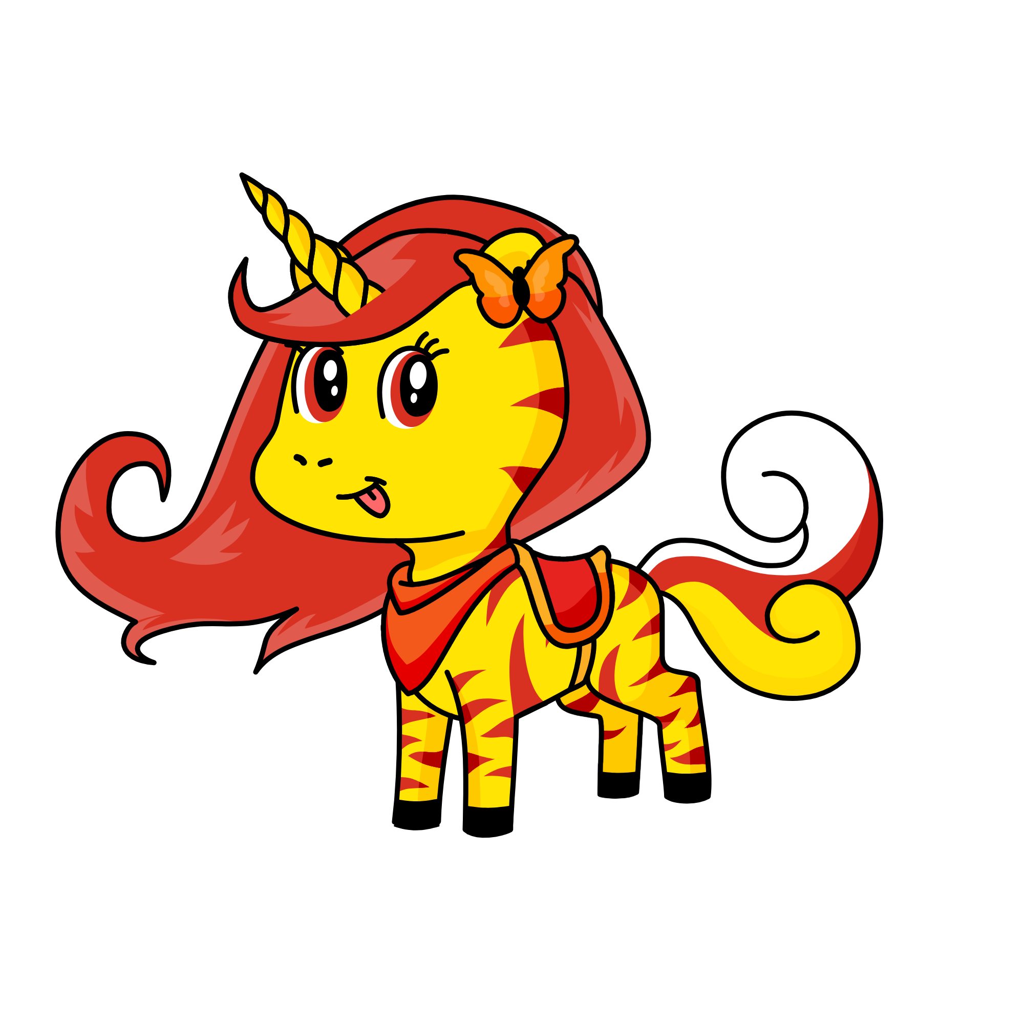 Fire bright, the unicorn