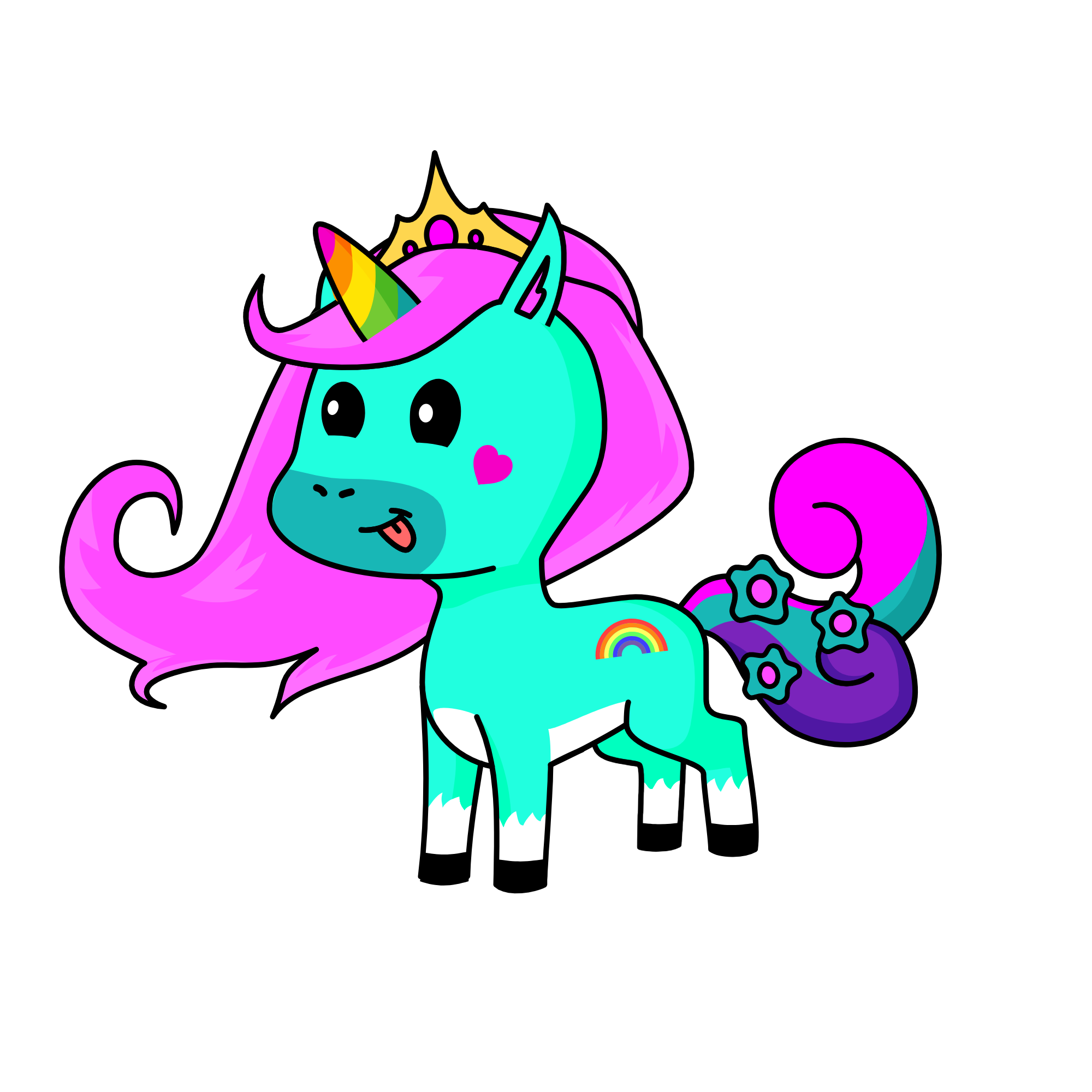 pink, the unicorn