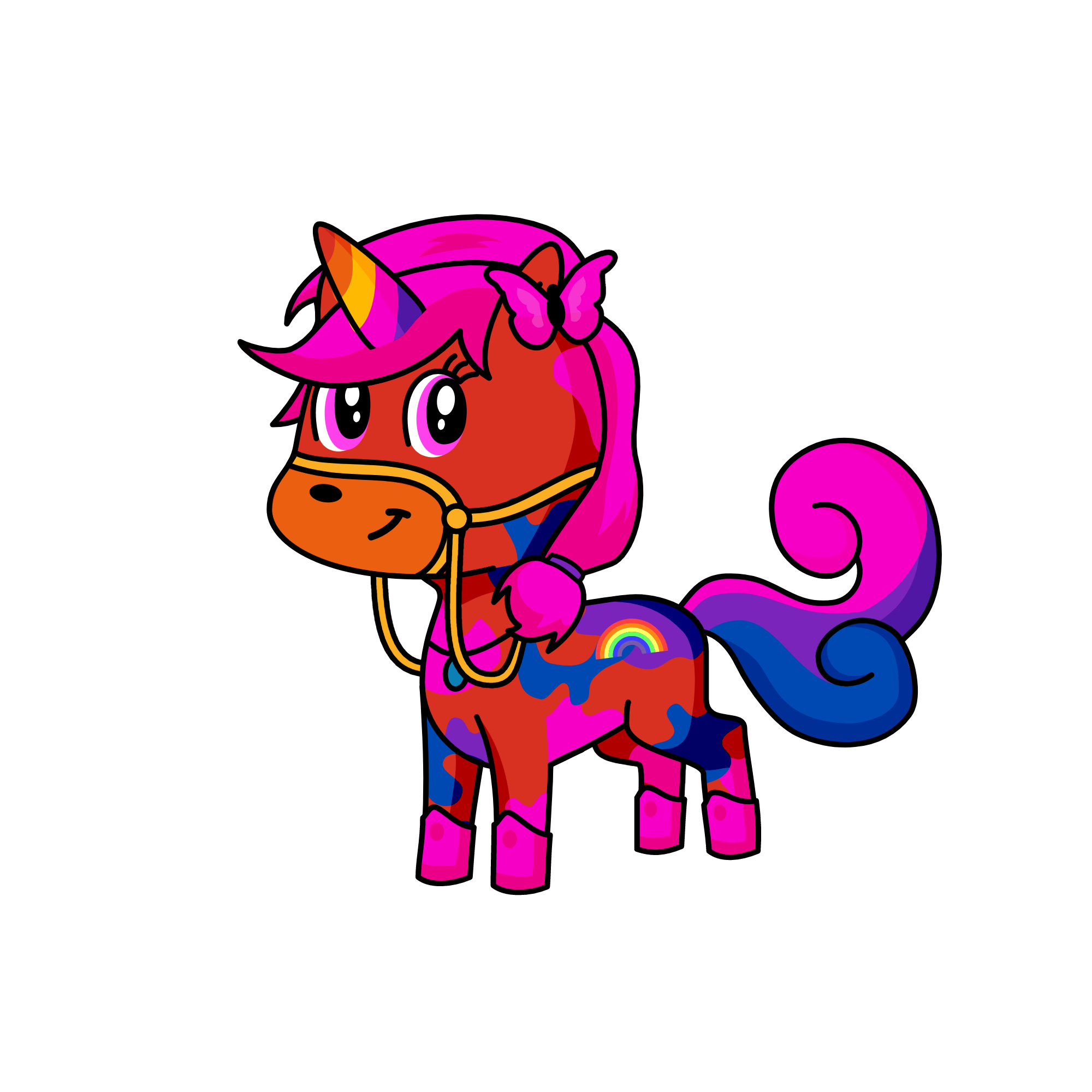 Button!!!, the unicorn