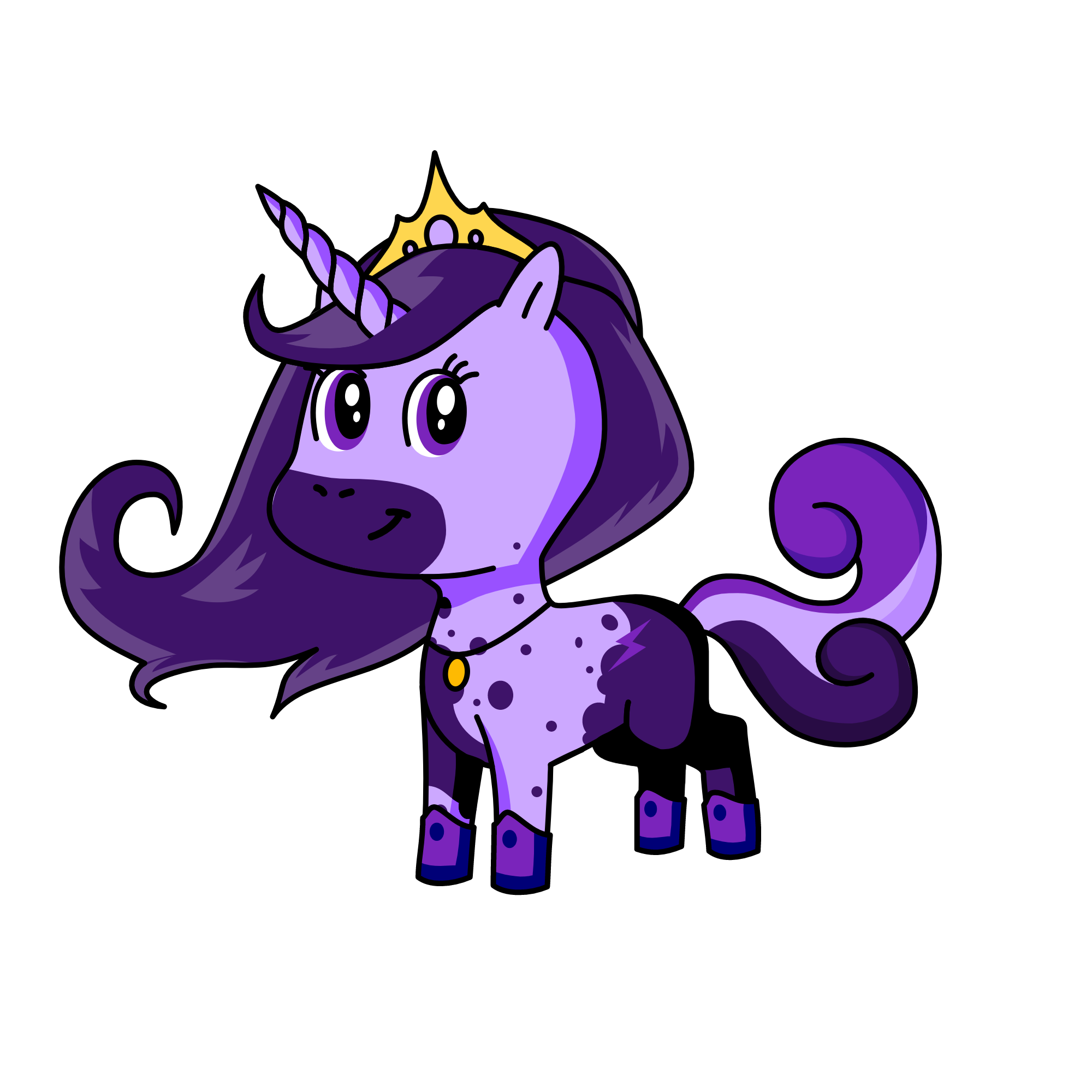 Queen Lavender, the unicorn