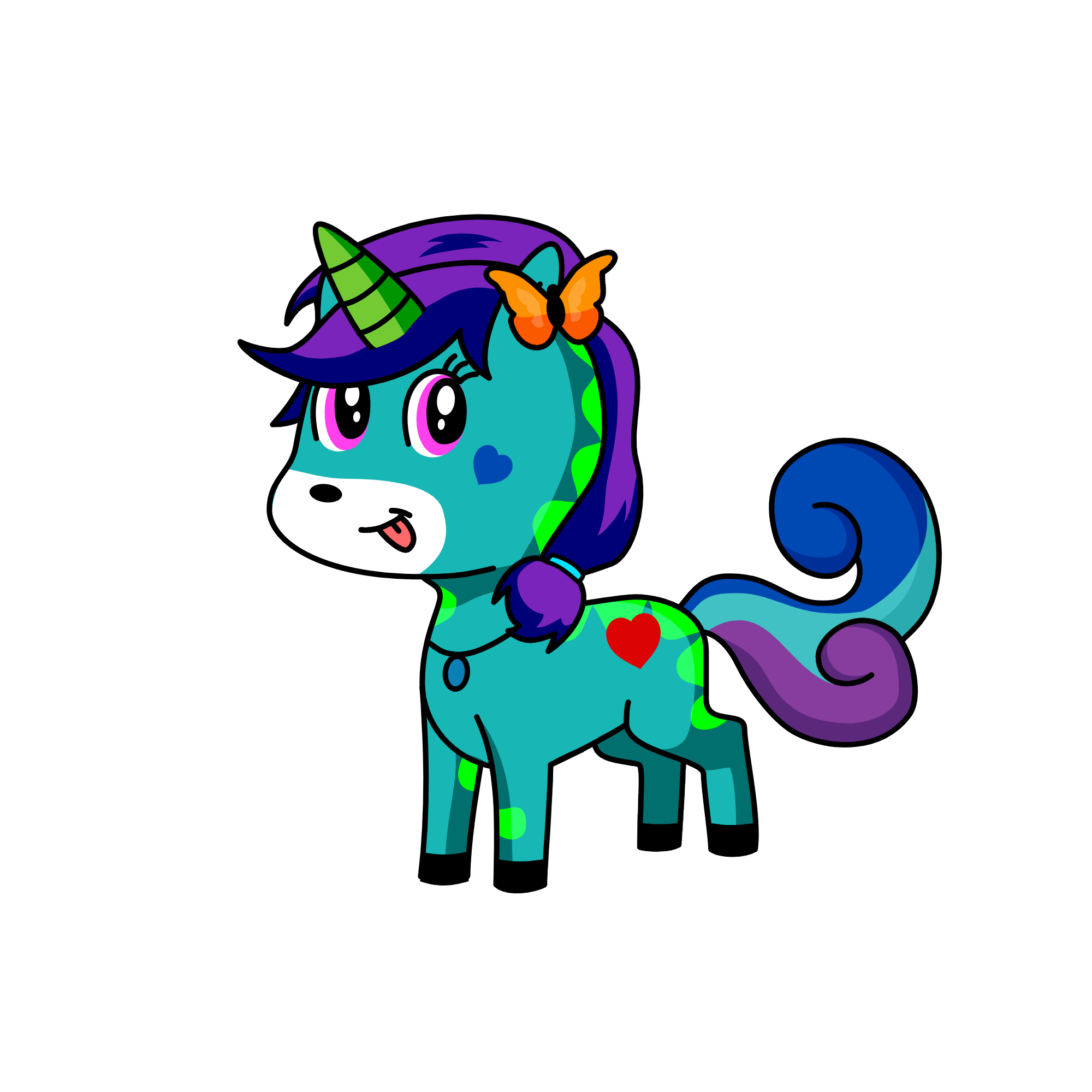 Moonlight, the unicorn