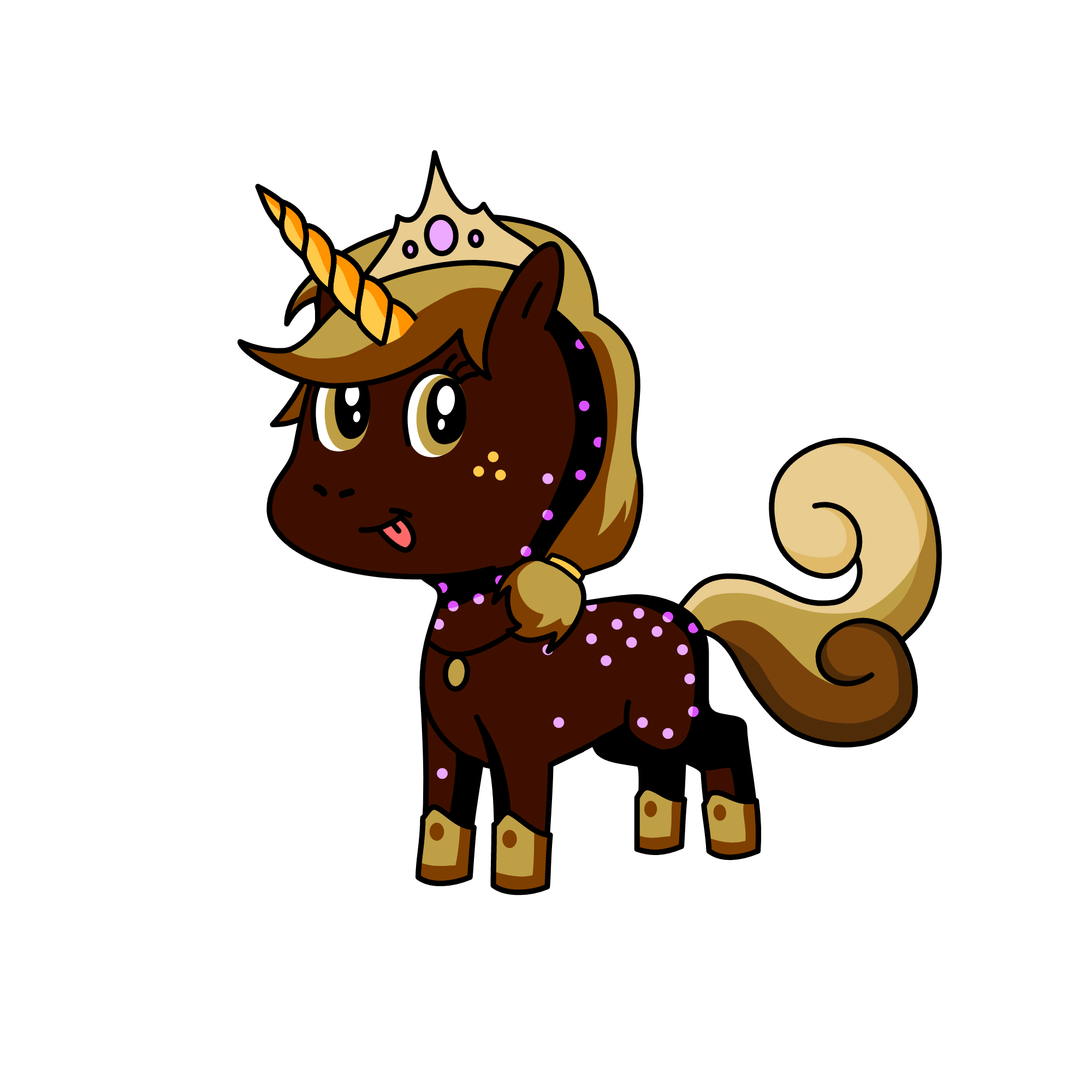 Choco Latte, the unicorn