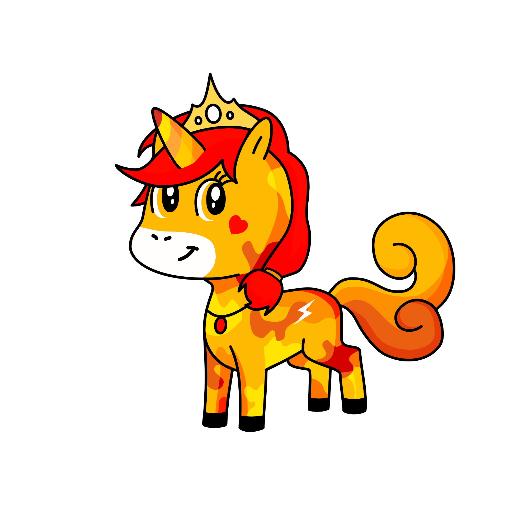 Fire, the unicorn