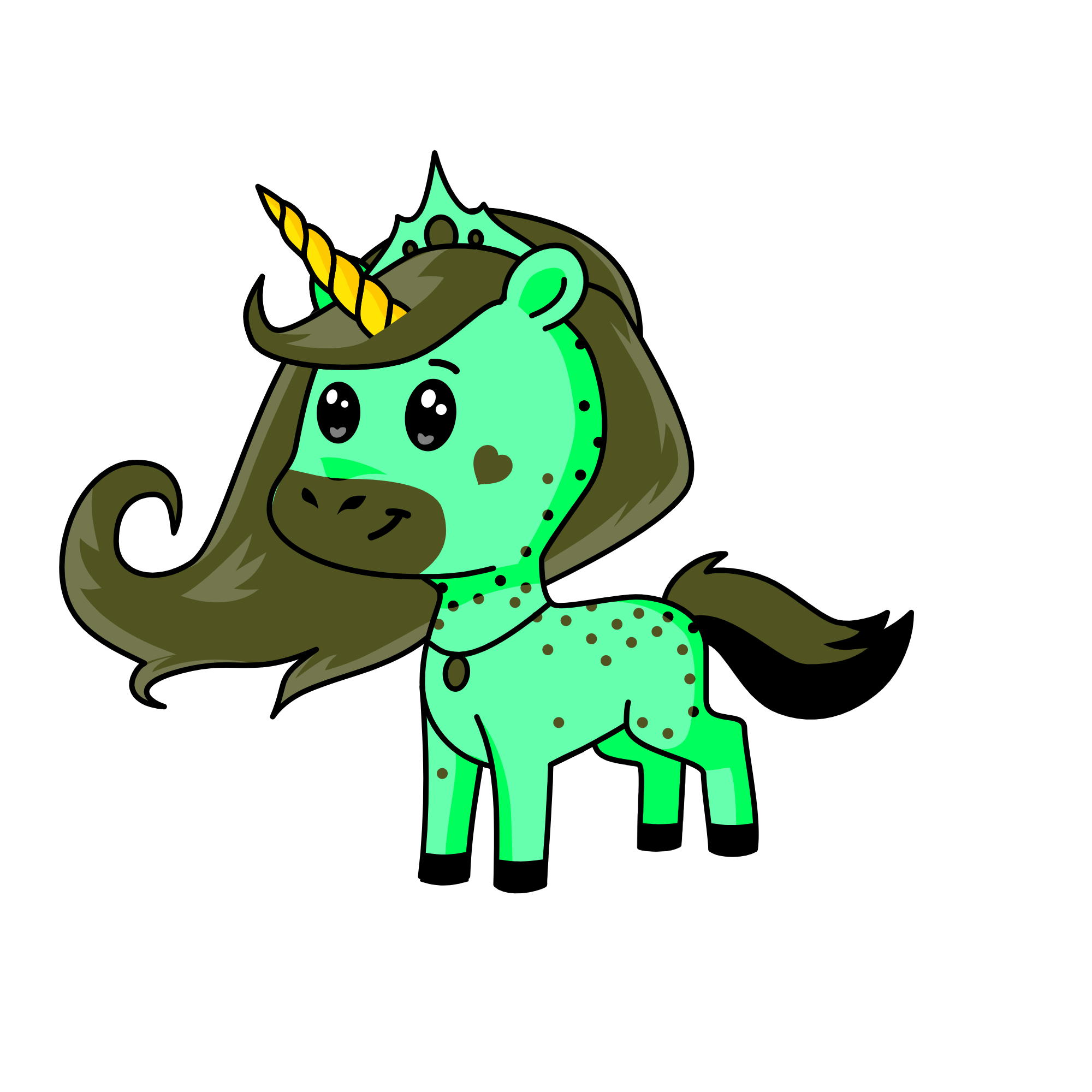 Minty, the unicorn